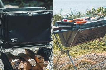 【TOKYO CRAFTS】側面も開くソフトクーラー＆BBQコンロ