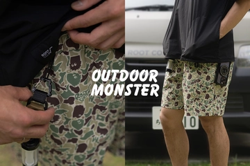 【争奪戦必至】ROOT CO.×アウトドアモンスターのコラボショーツが爆誕！