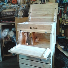 「アイアールベース」をアウトドアの収納に！天然木のプロダクトでキャンプサイトにぬくもりを