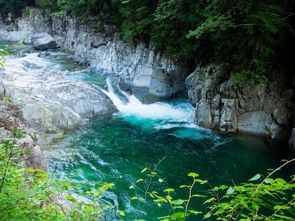 阿寺渓谷の風景