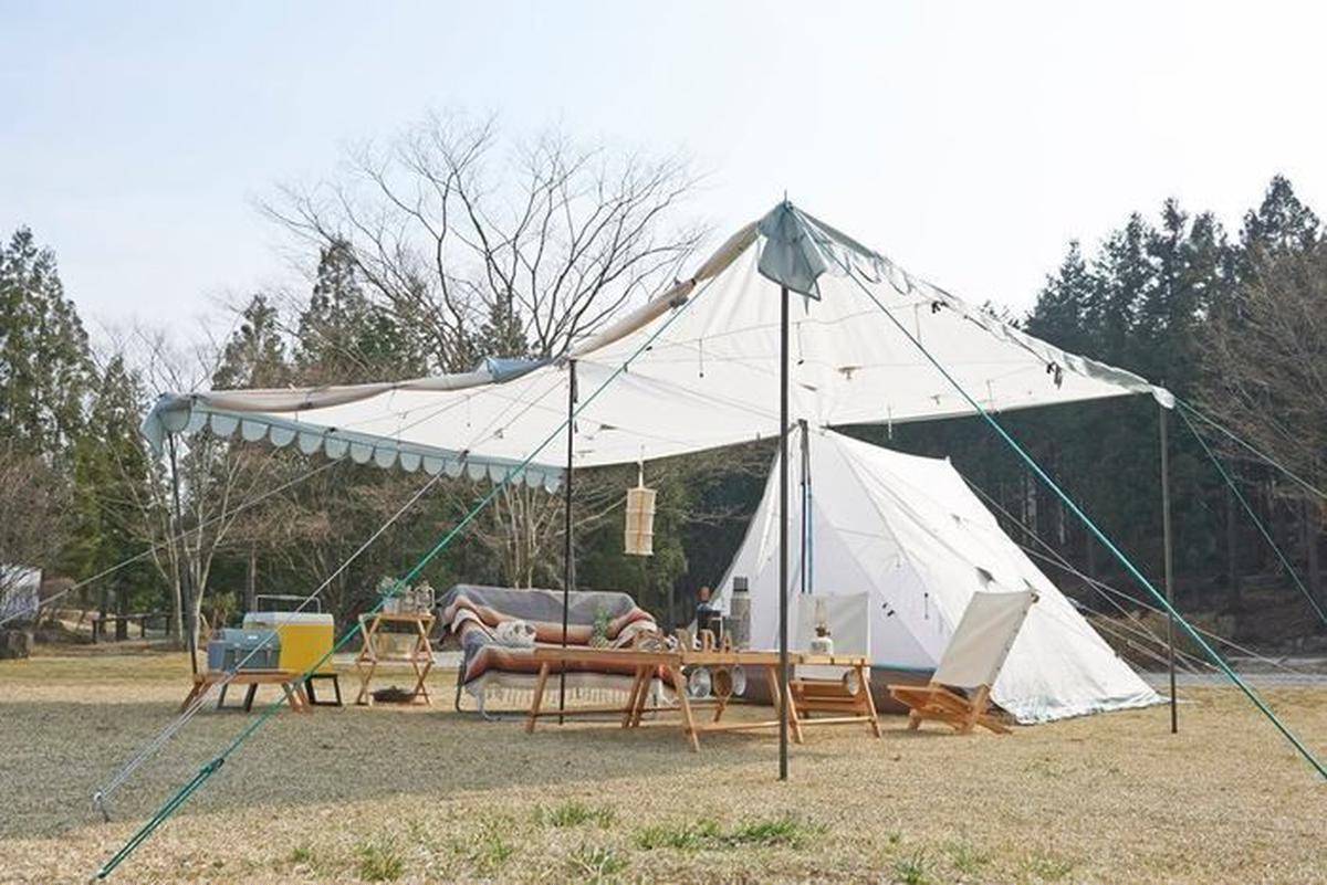 MEGA PANDAを利用したキャンプの様子