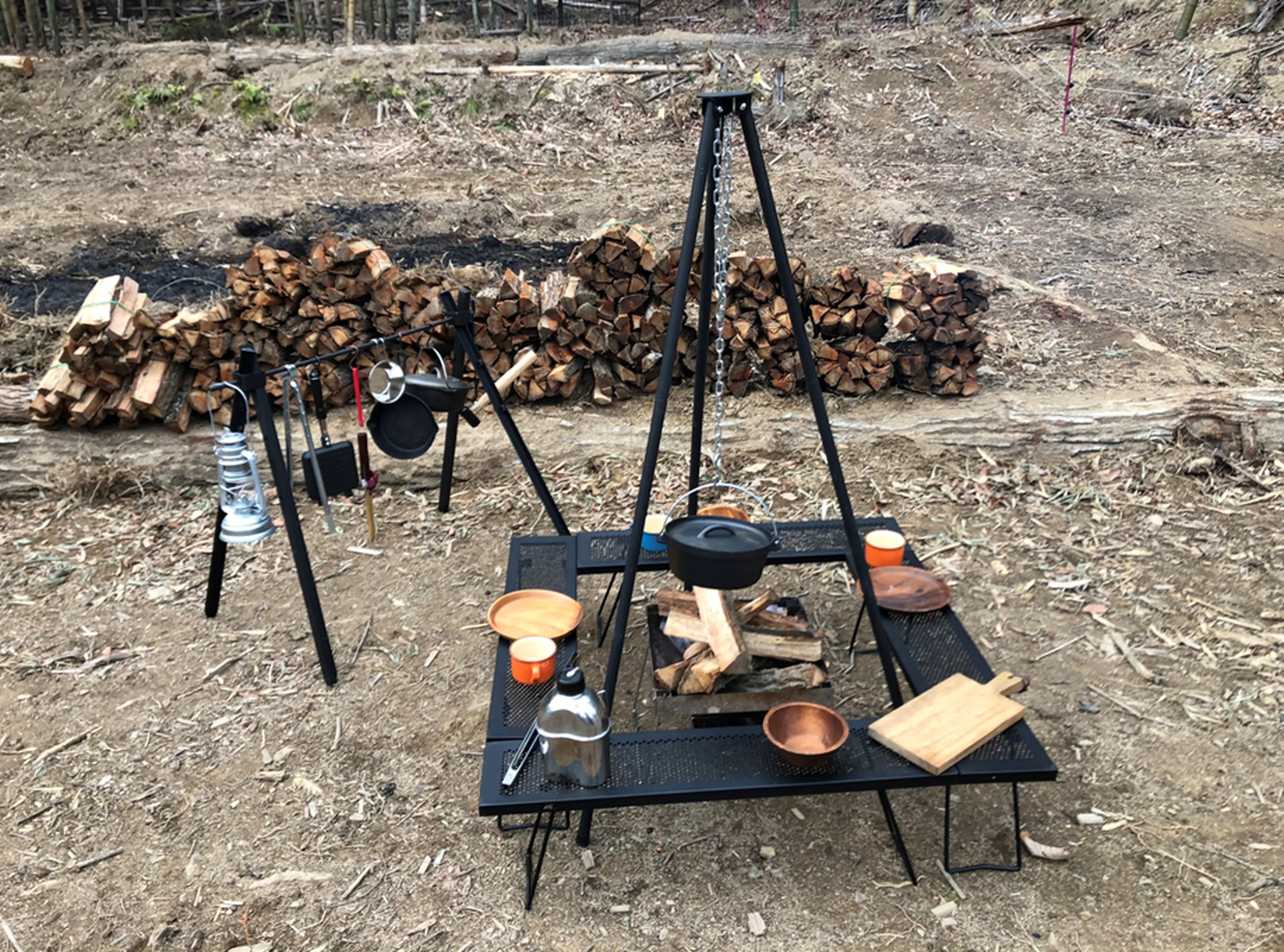 尾上製作所 マルチファイアーテーブル 焚き火テーブル キャンプ アウトドア マルチファイアテーブルⅢ – 株式会社尾上製作所