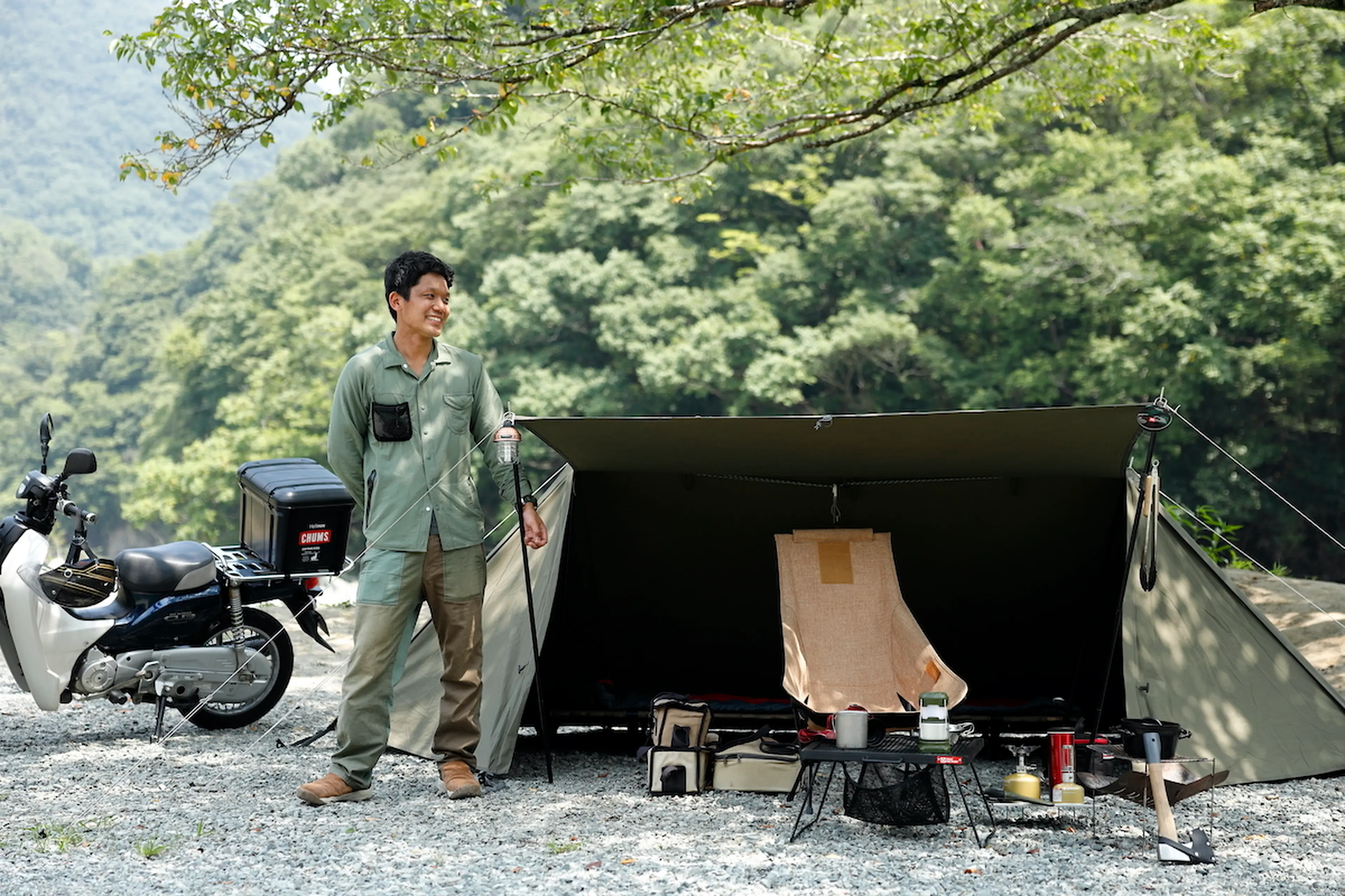 キャンプ×ツーリング】最高の自由を求めて好きな場所へ！ソロ