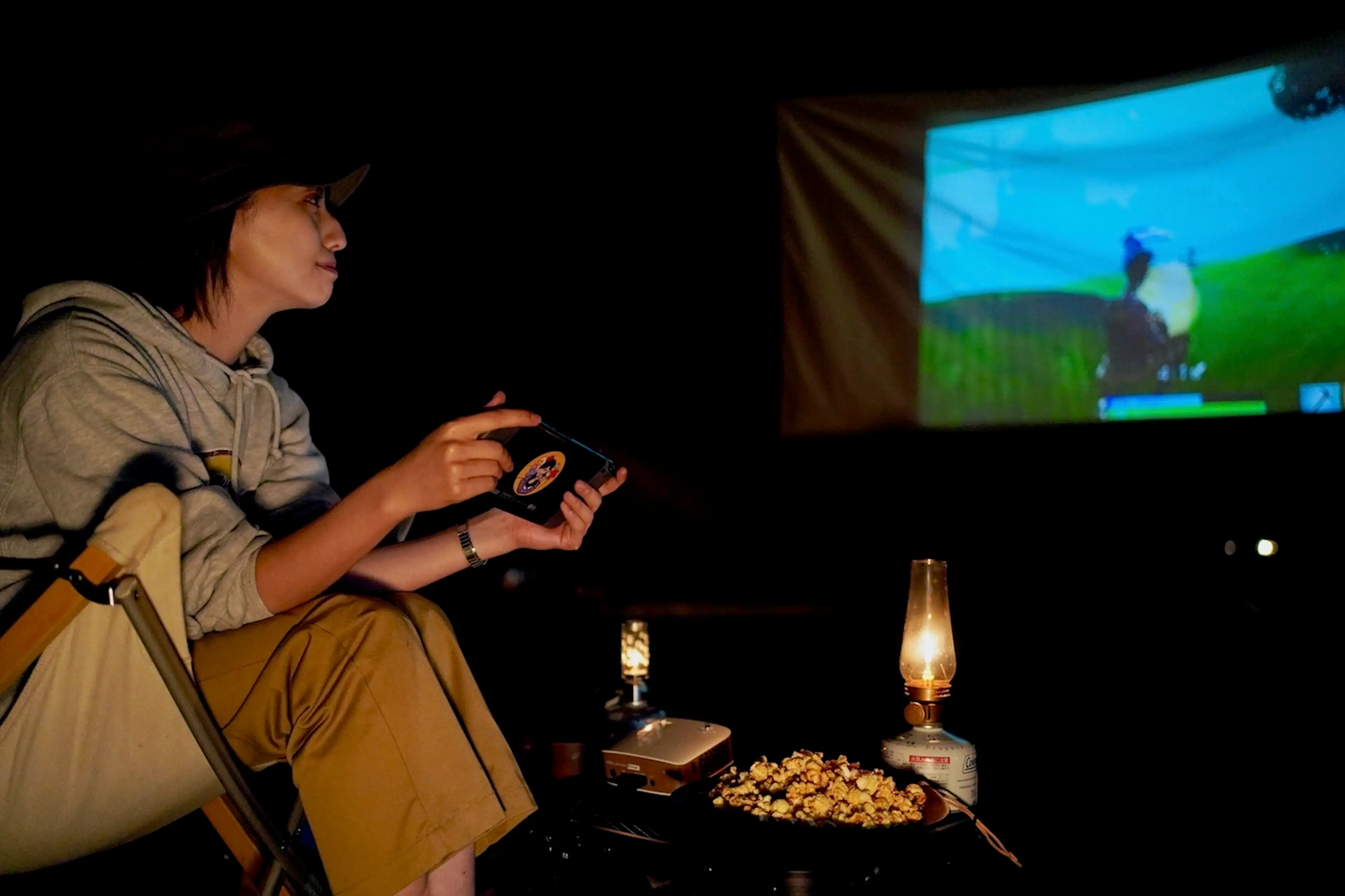 キャンプ場だからこその大迫力！アウトドア派ゲーマーが絶賛した新しい