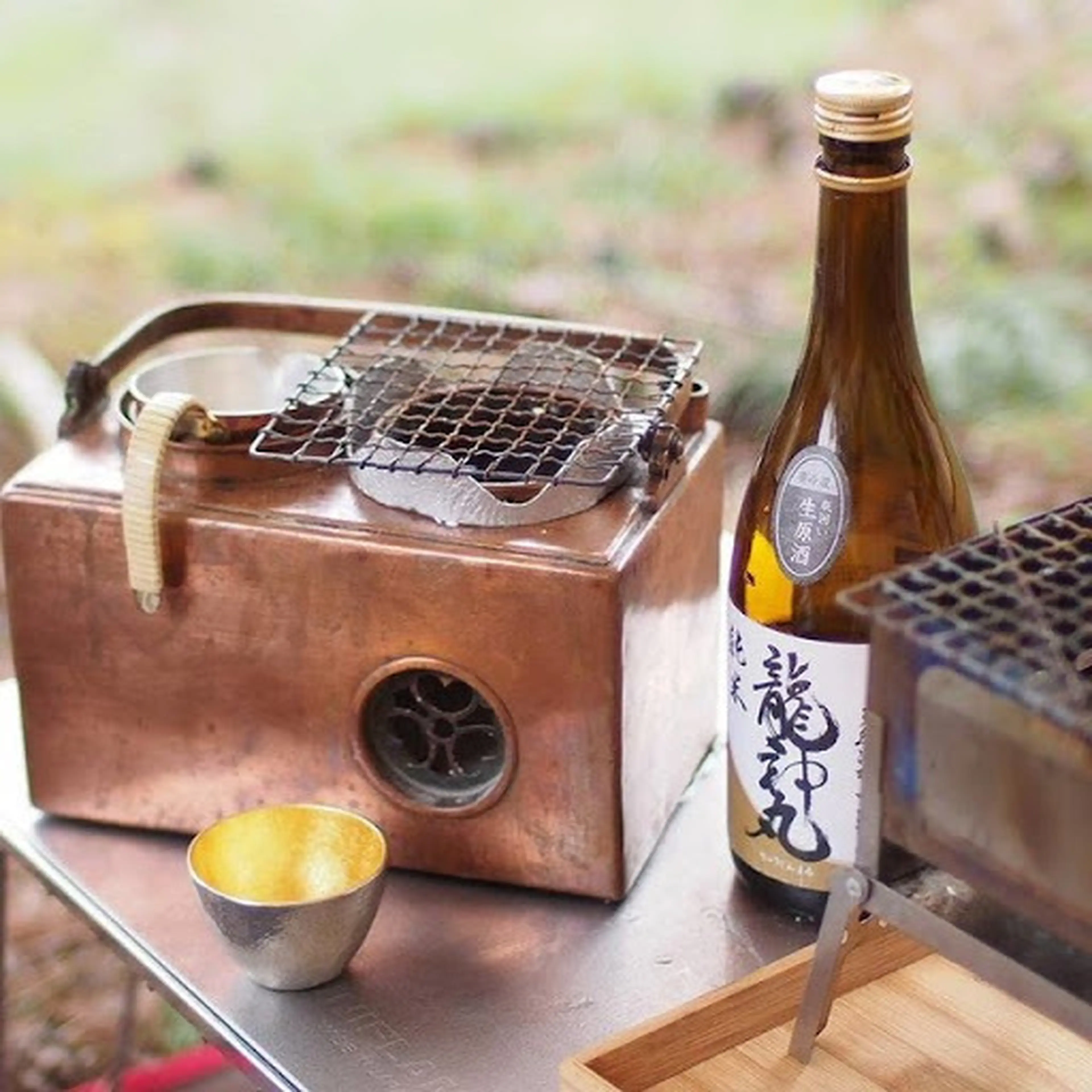 燗酒器 鉄器 鉄鍋 ちろり 熱燗 ソロキャンプ 湯豆腐 おでん 野燗炉 晩酌