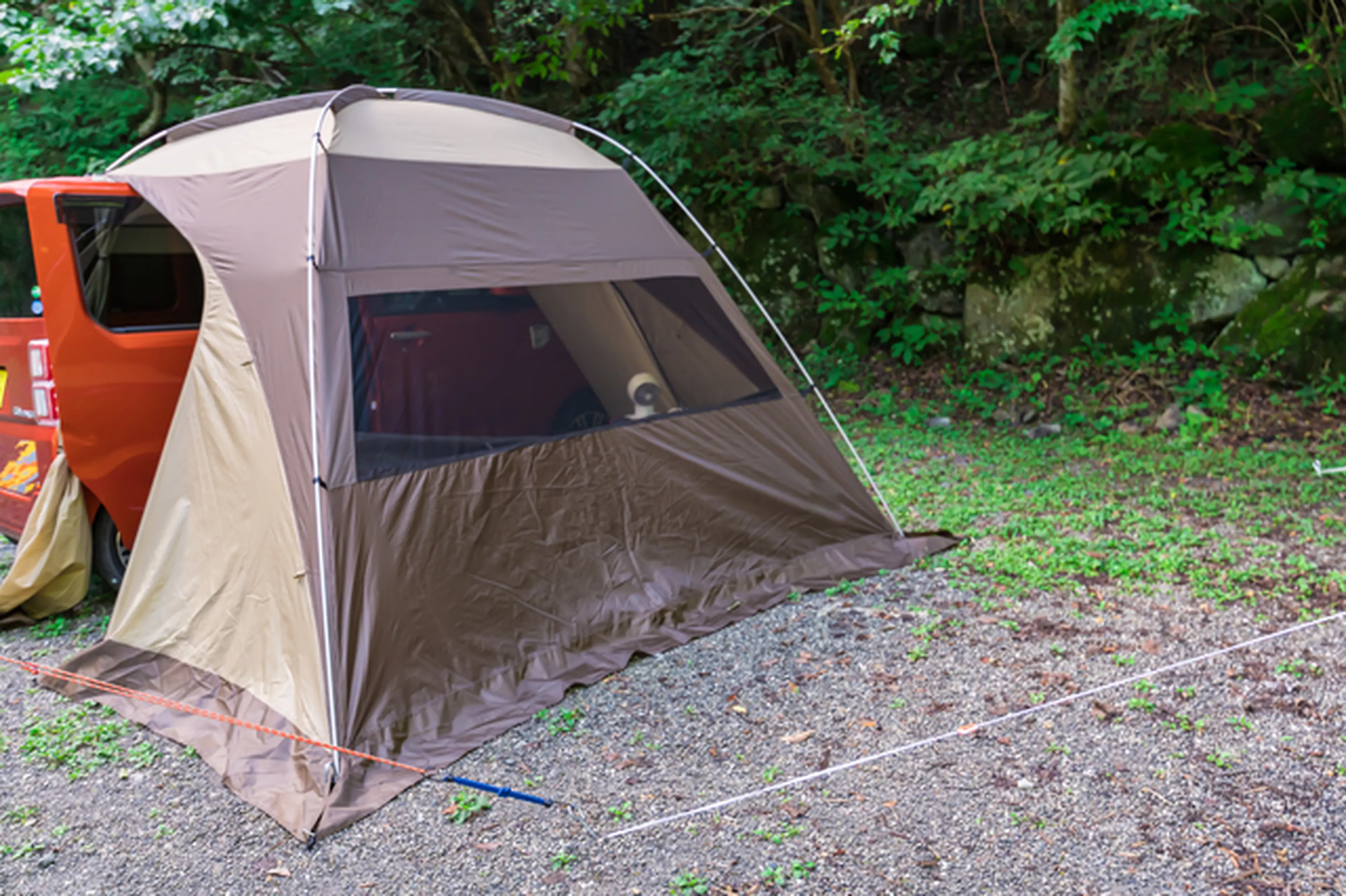 カーサイドタープ 瞬時にリビングスペースキャンプ車中泊に最適