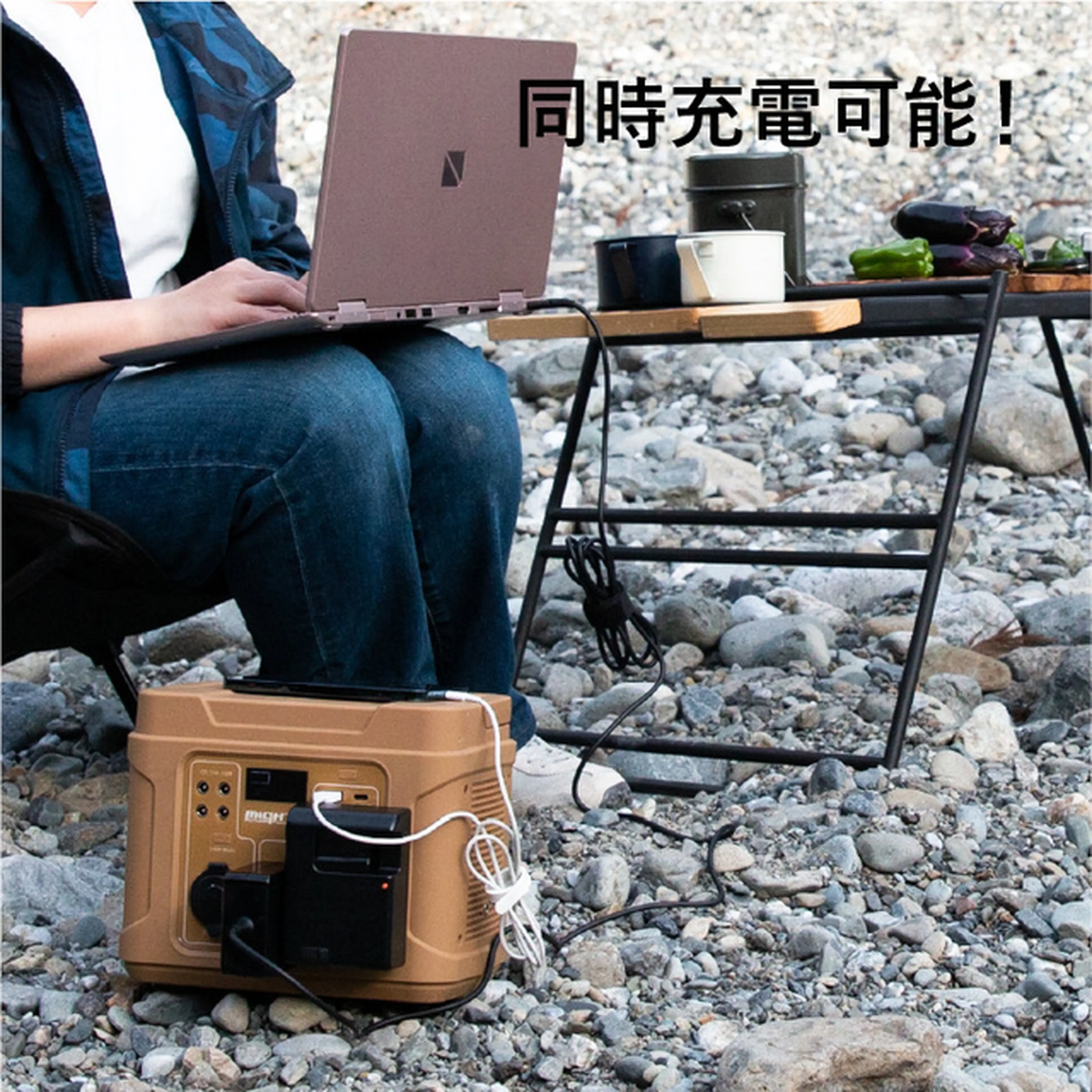 キャンプや防災の必需品！Orange別注「ポータブル電源MIGHTY」が