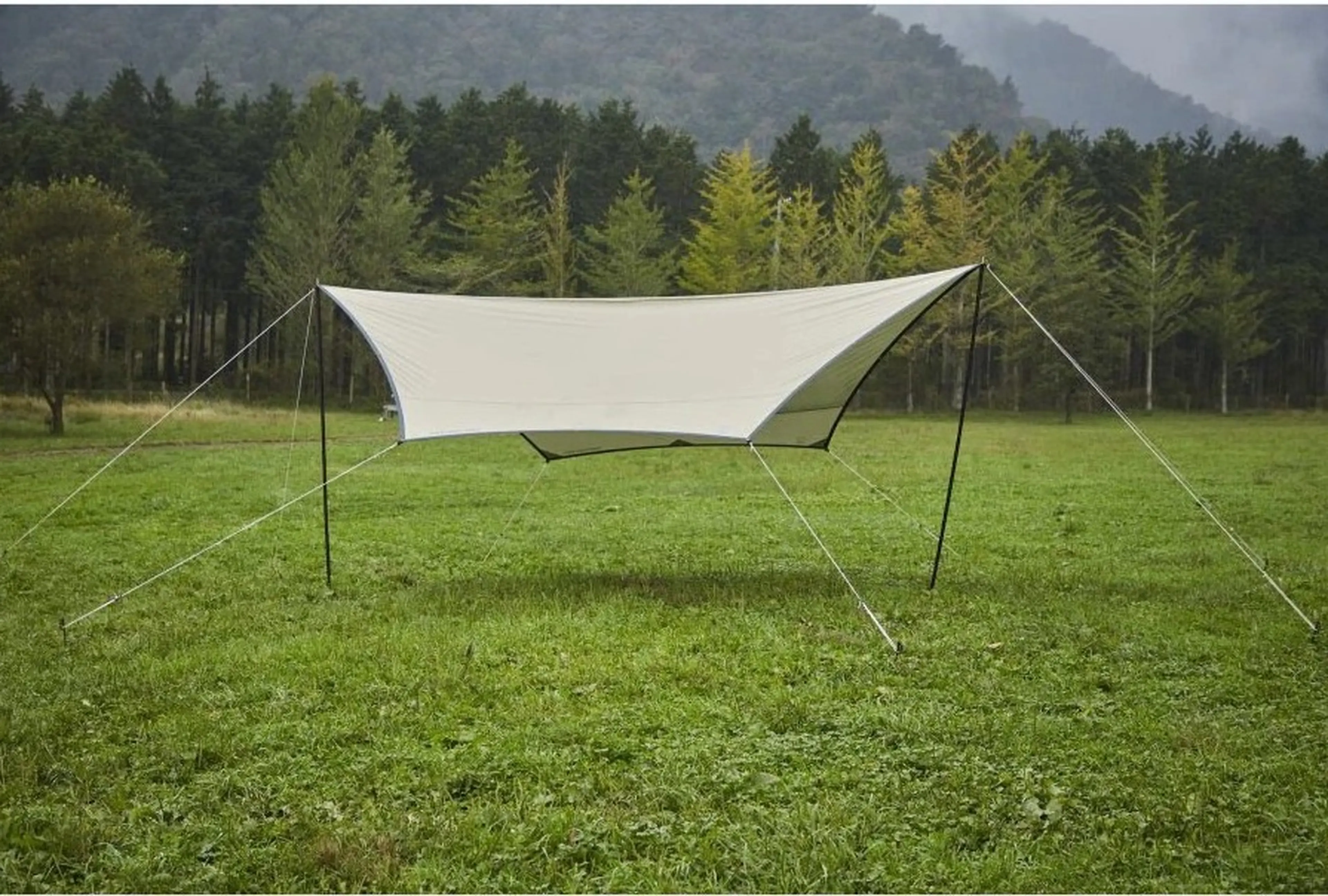 オガワ TCタープ システムタープ ペンタ4×4TC ロープ ポール ペグ付