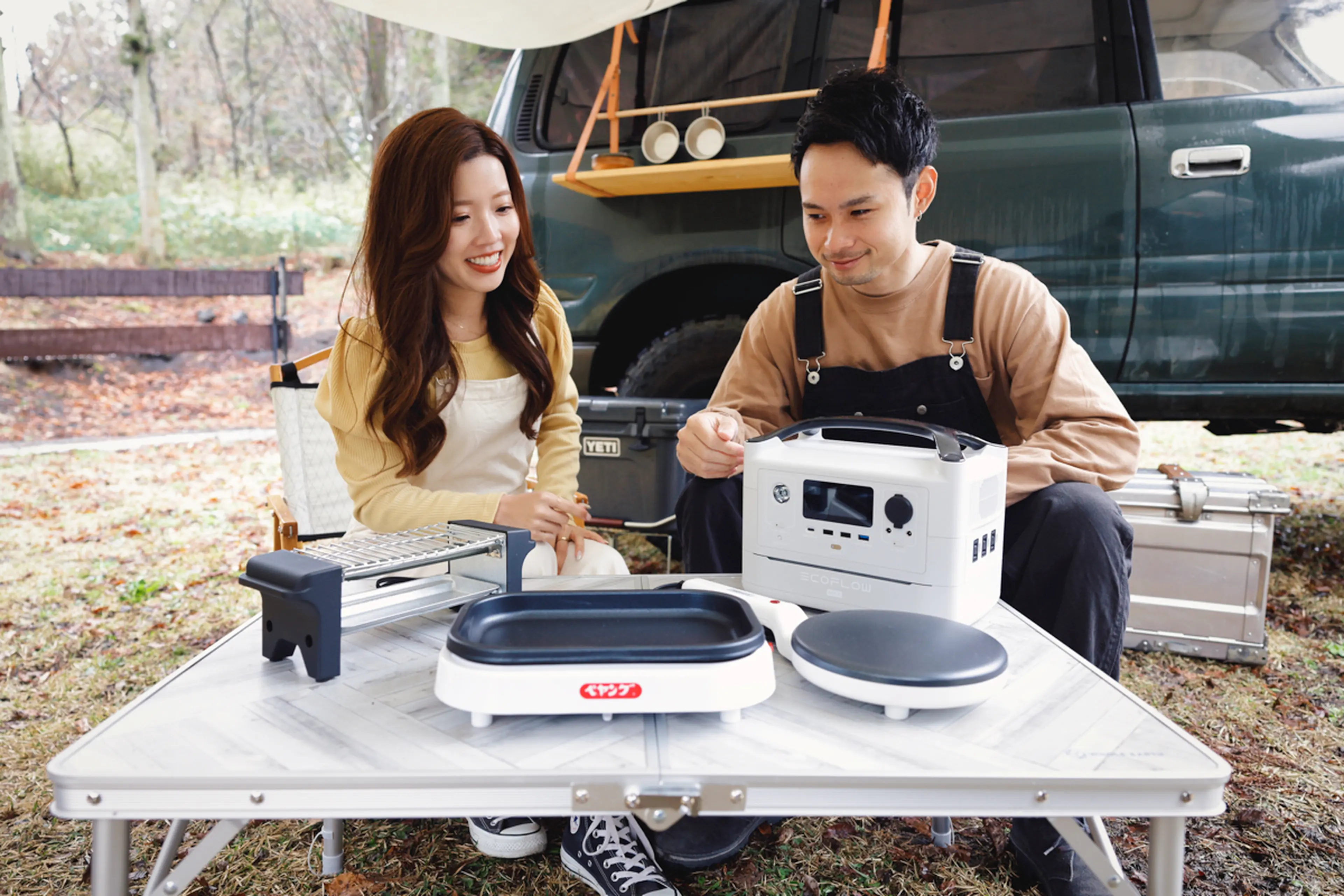 ポータブル電源 × 最新調理家電で快適！ズボラでスマートなキャンプ