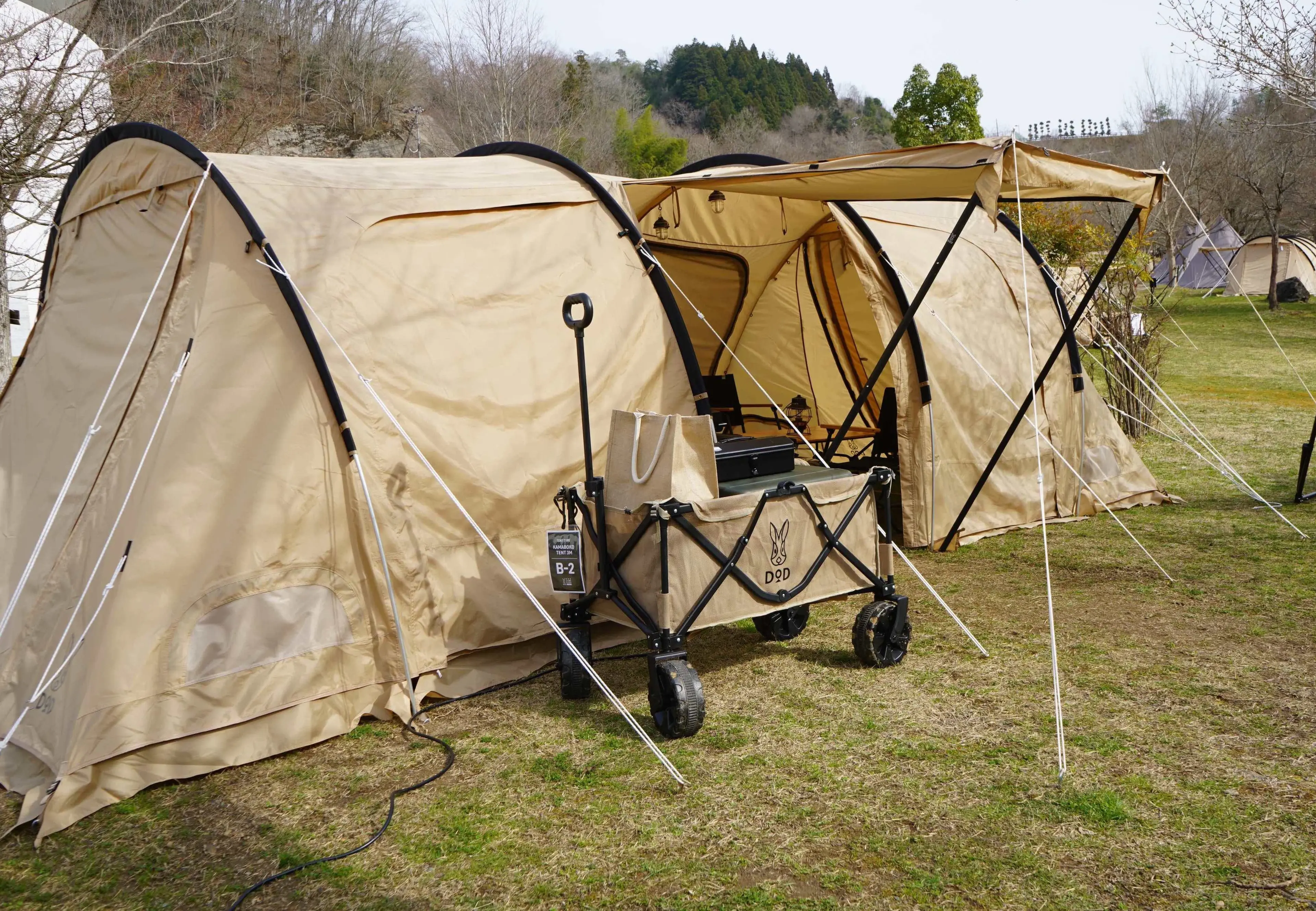 すぐキャンプデビューできるセットカマボコテントDOD すぐキャンプデビューできるセットカマボコテントDOD