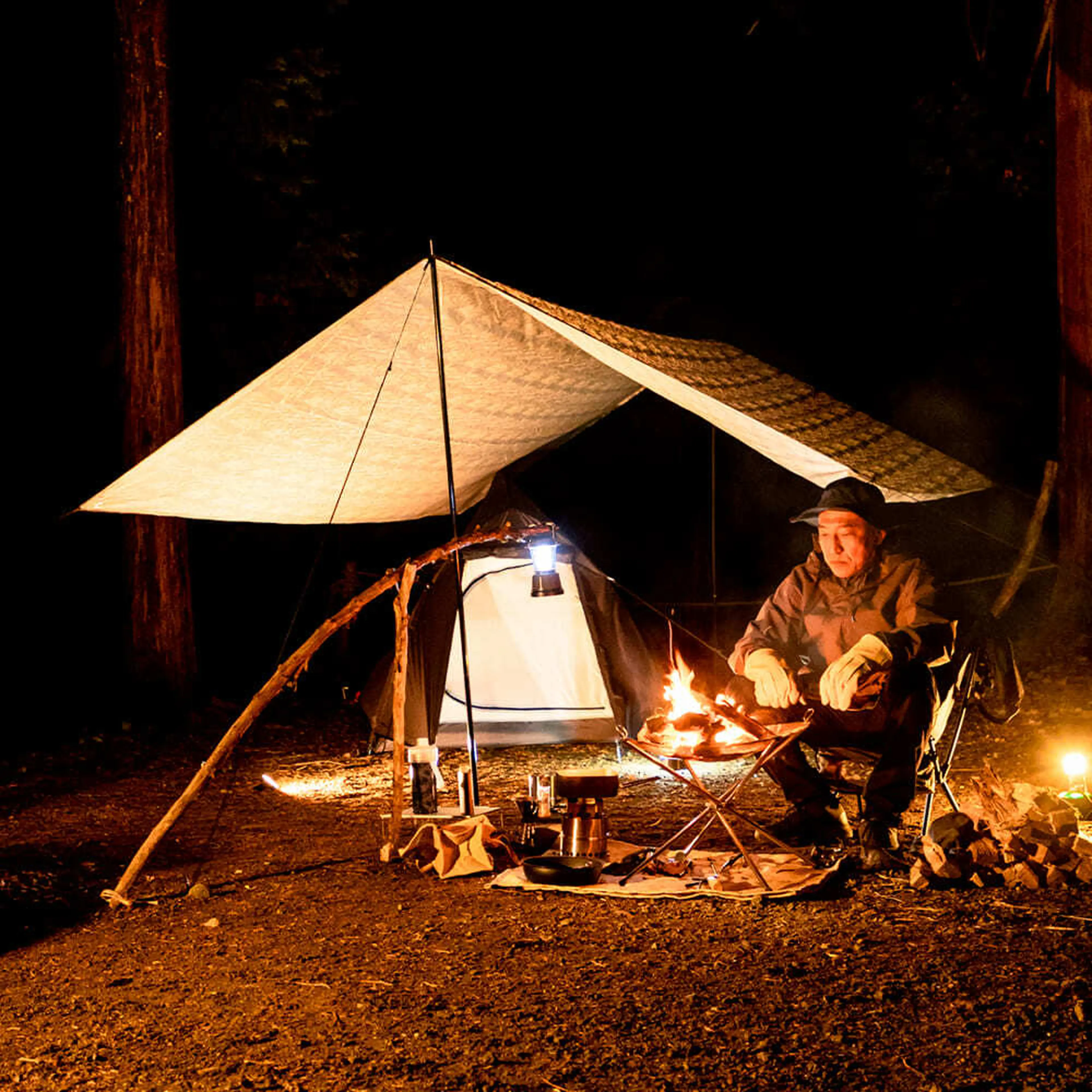 ワークマン】カフェオレカラーのキャンプギアで統一しておしゃれ