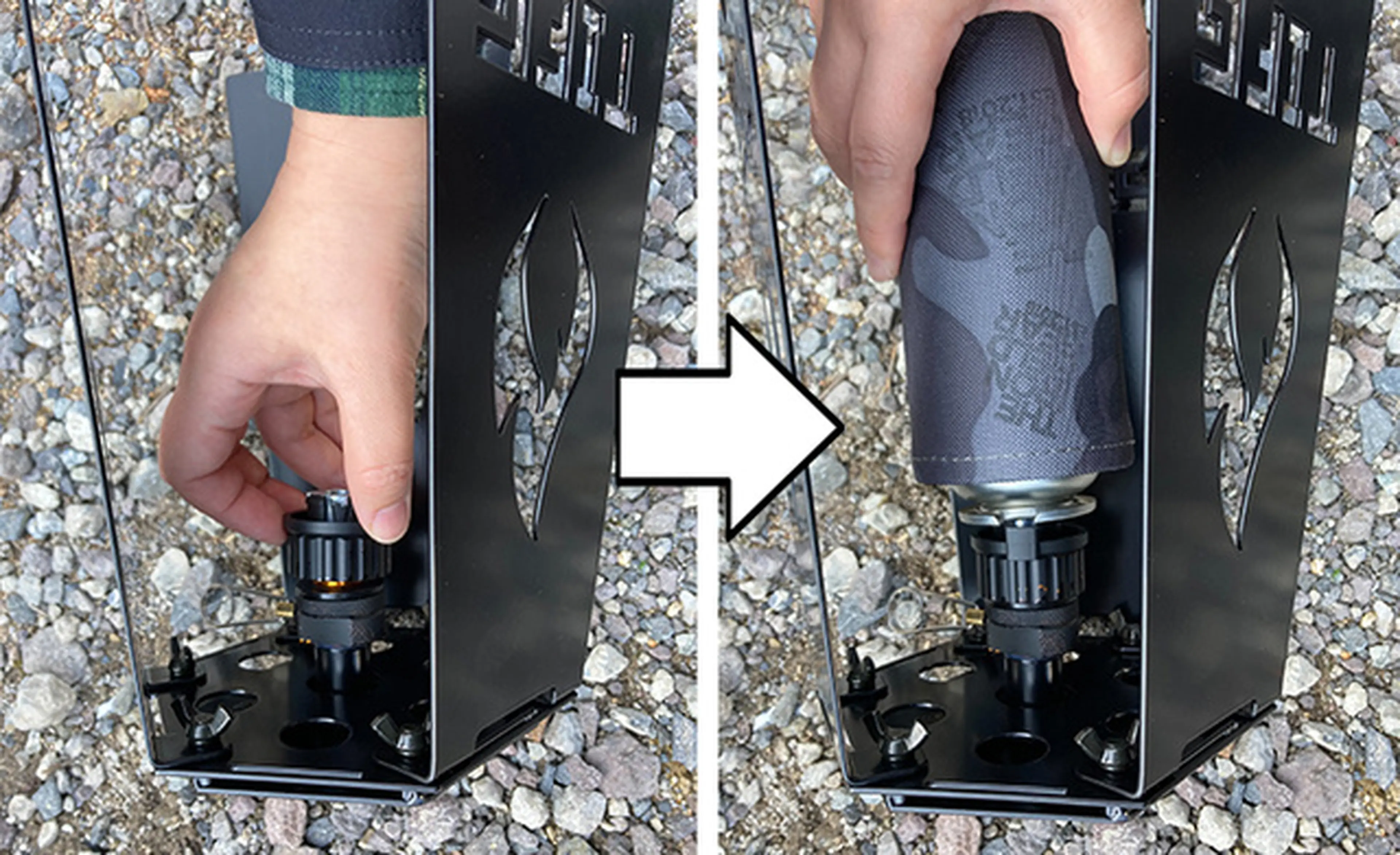 1秒着火の新感覚焚き火台で、家の中でも炎の癒しを【THE IRON