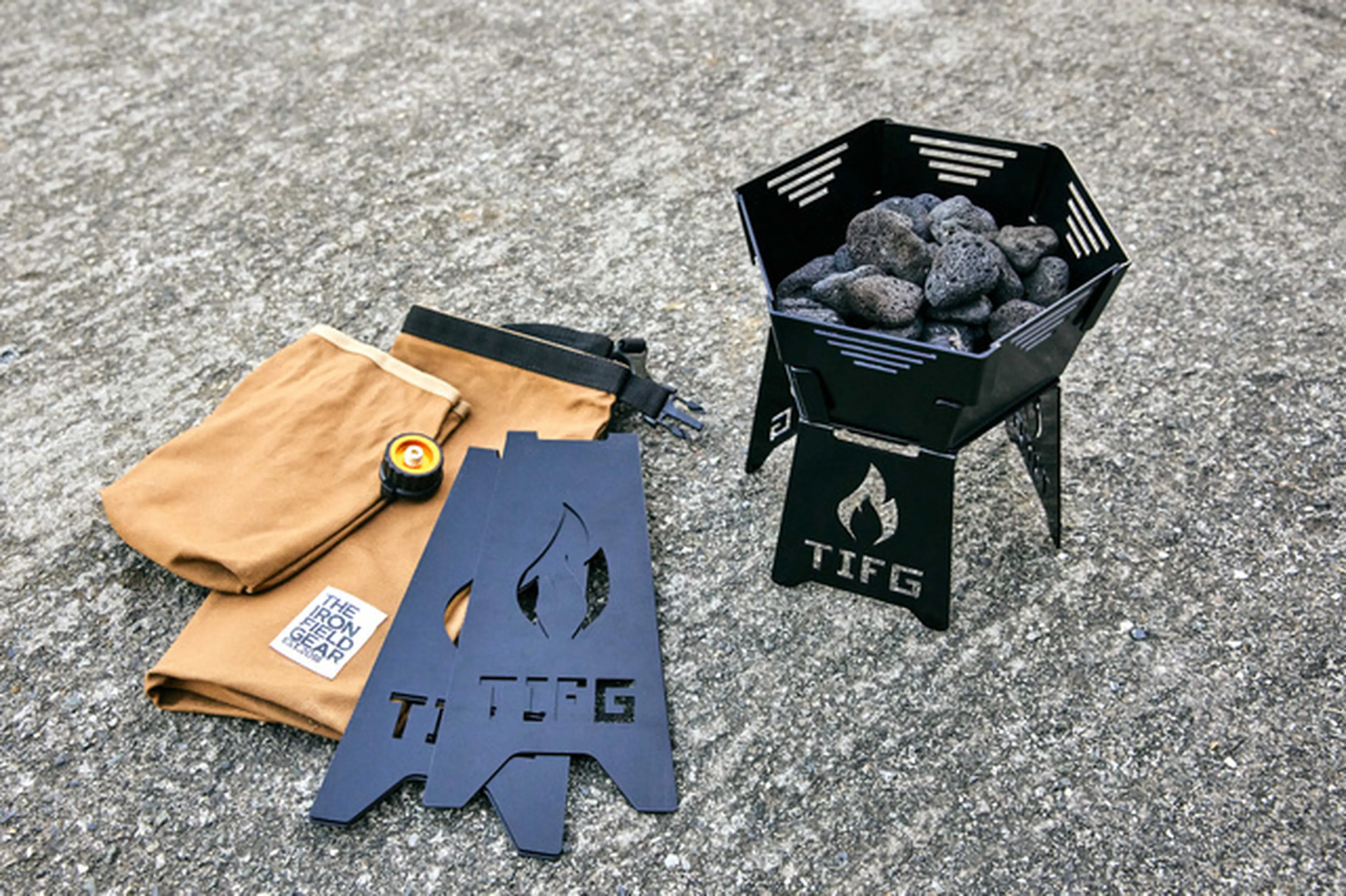 THE IRON FIELD GEAR EASY FIRE イージーファイヤー Amazon | THE IRON FIELD GEAR 焚き火台 ガス式 EASY FIRE