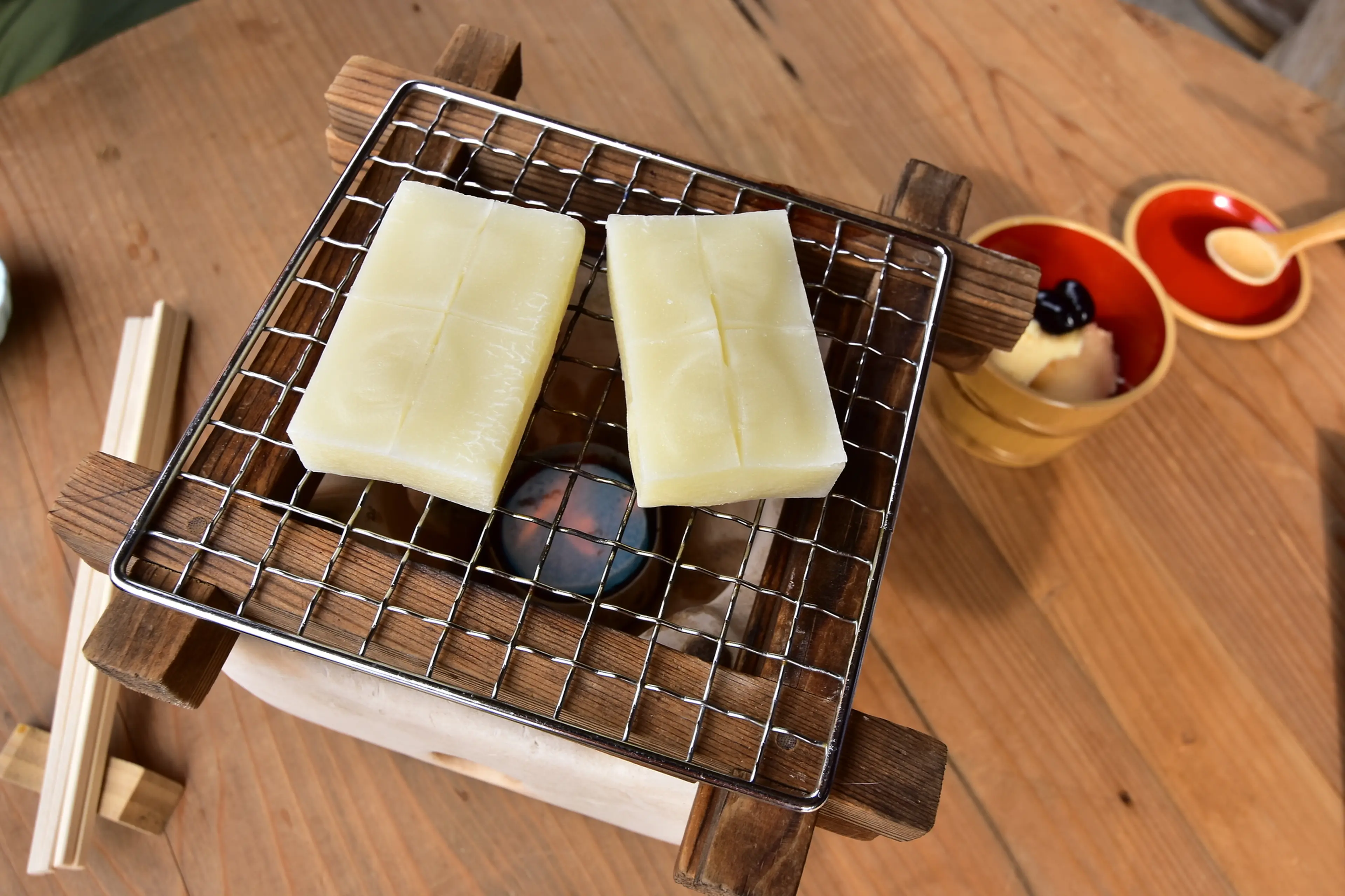 卓上囲炉裏灰付き五徳付き手作り