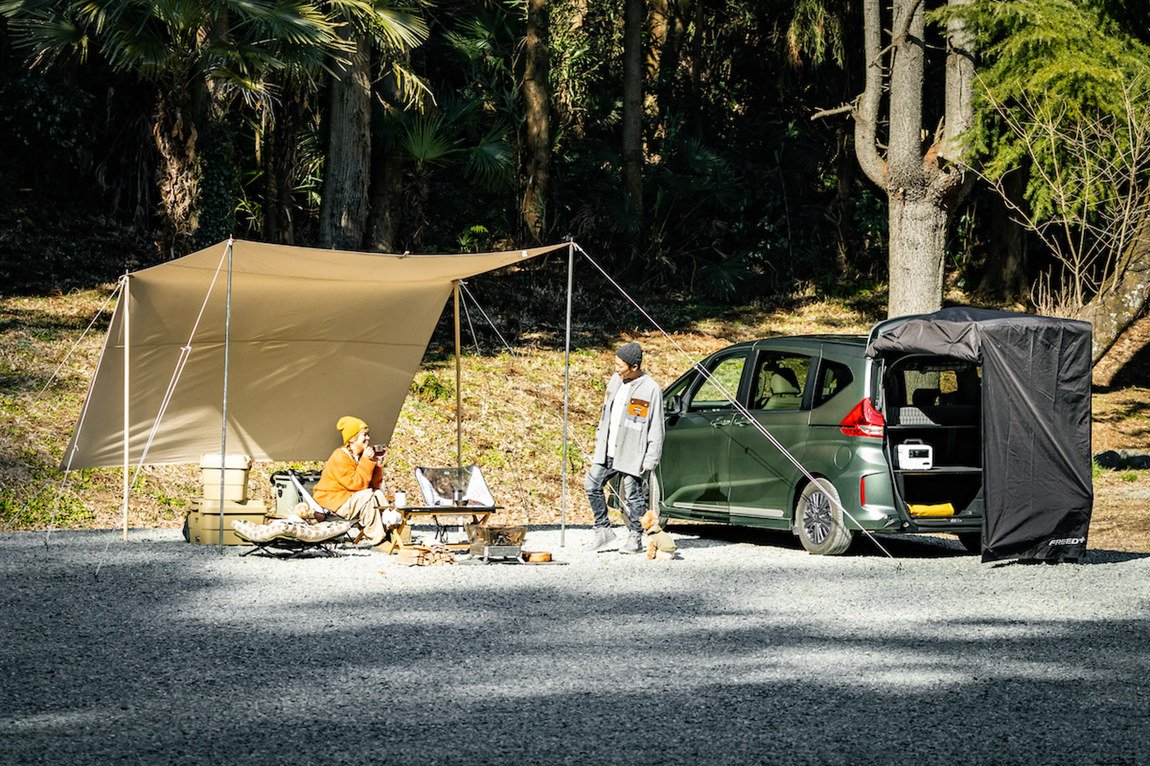 Honda・FREED＋」×「車中泊」で週末キャンプが身近になる