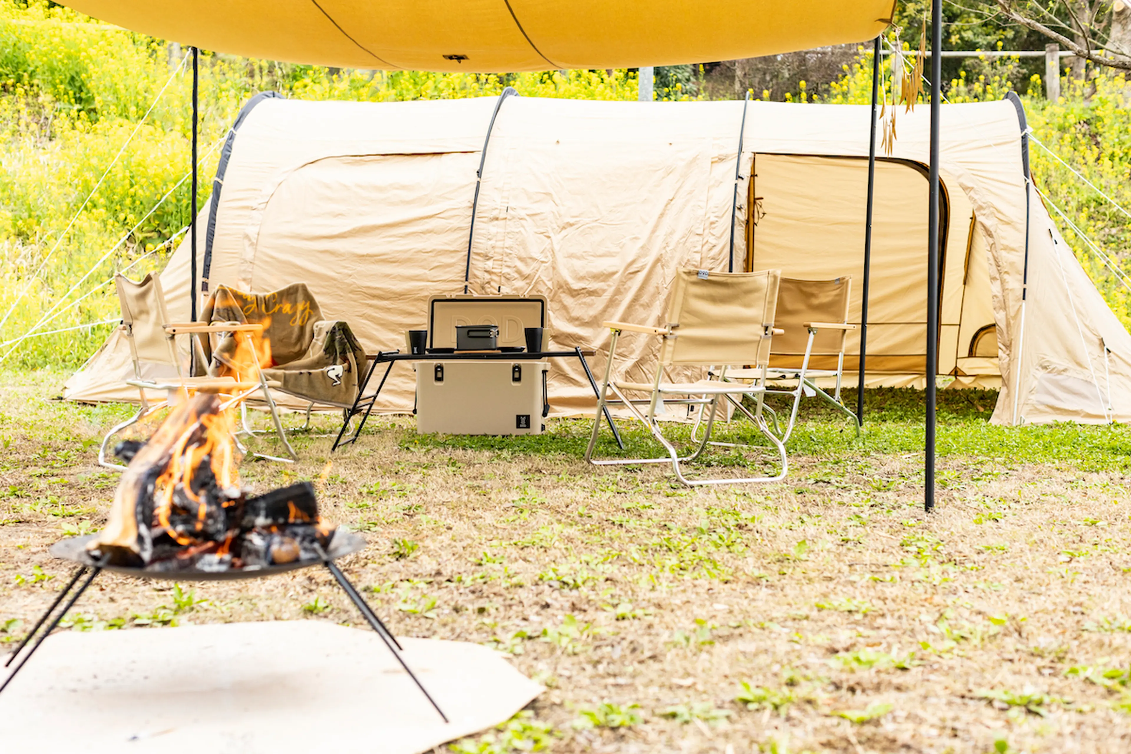 DOD テント&ワゴン DODが新作ギアも企画！？「ステップ ワゴンとのコラボ」で進む