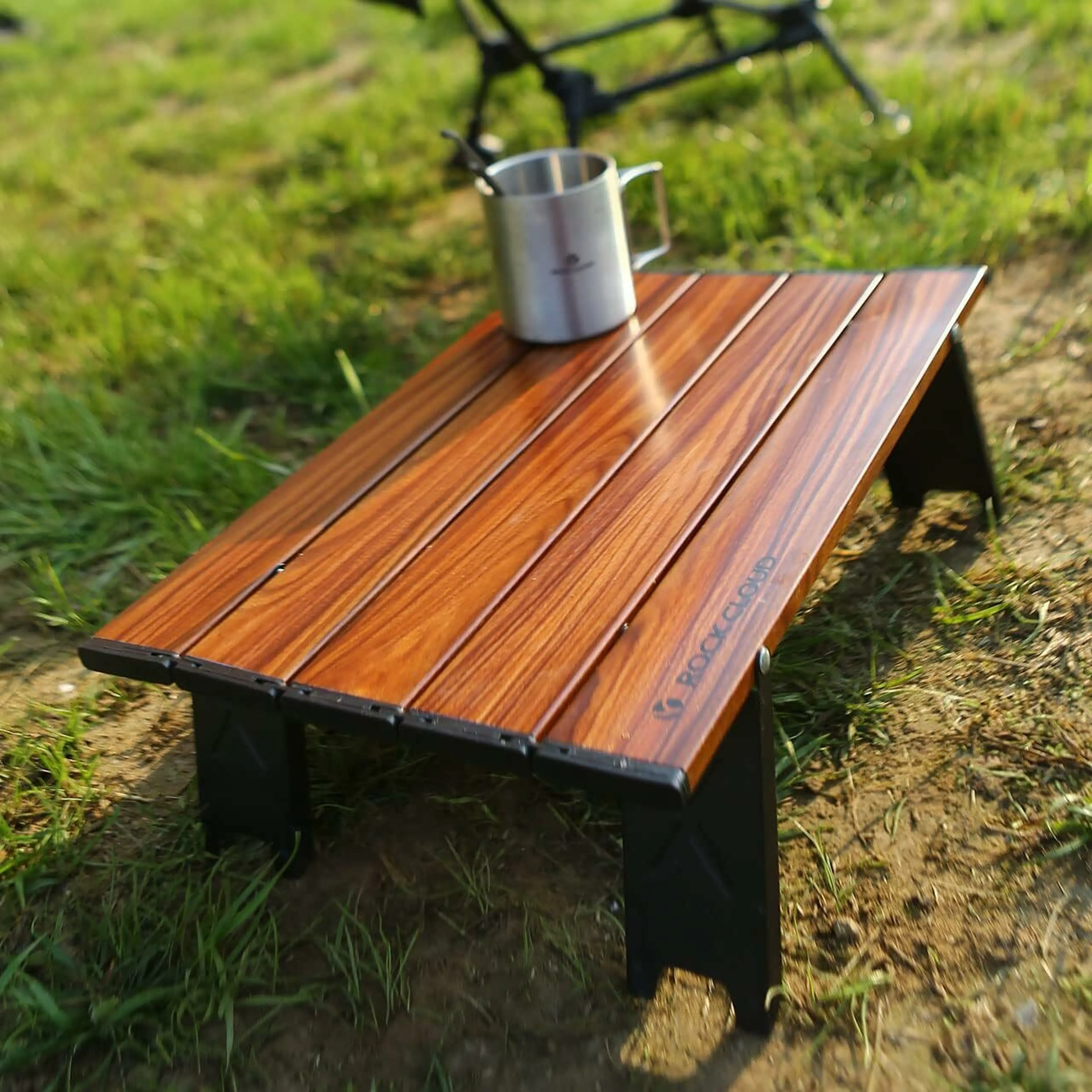 直径100六角折り畳み竹天板テーブル アウトドア 高さ調節可 【公式通販】