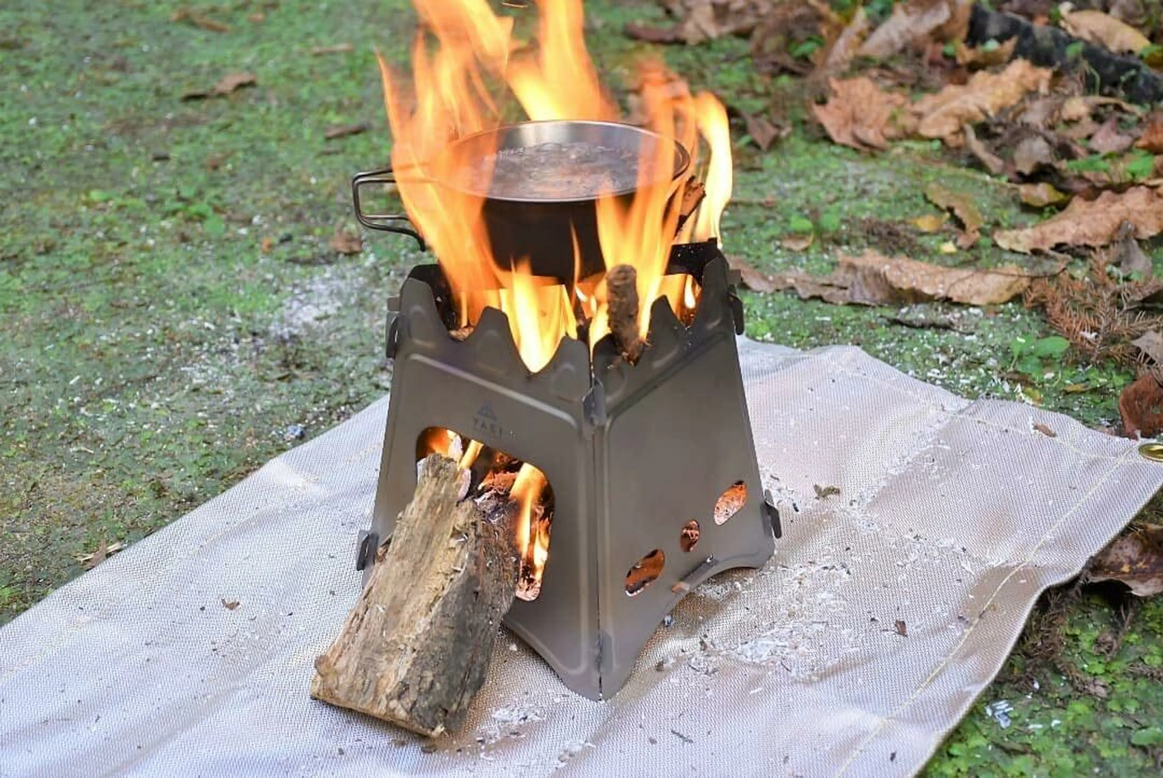 OAKRAFT ウッドストーブ ネイチャーストーブ 2次燃焼 焚き火台 五徳