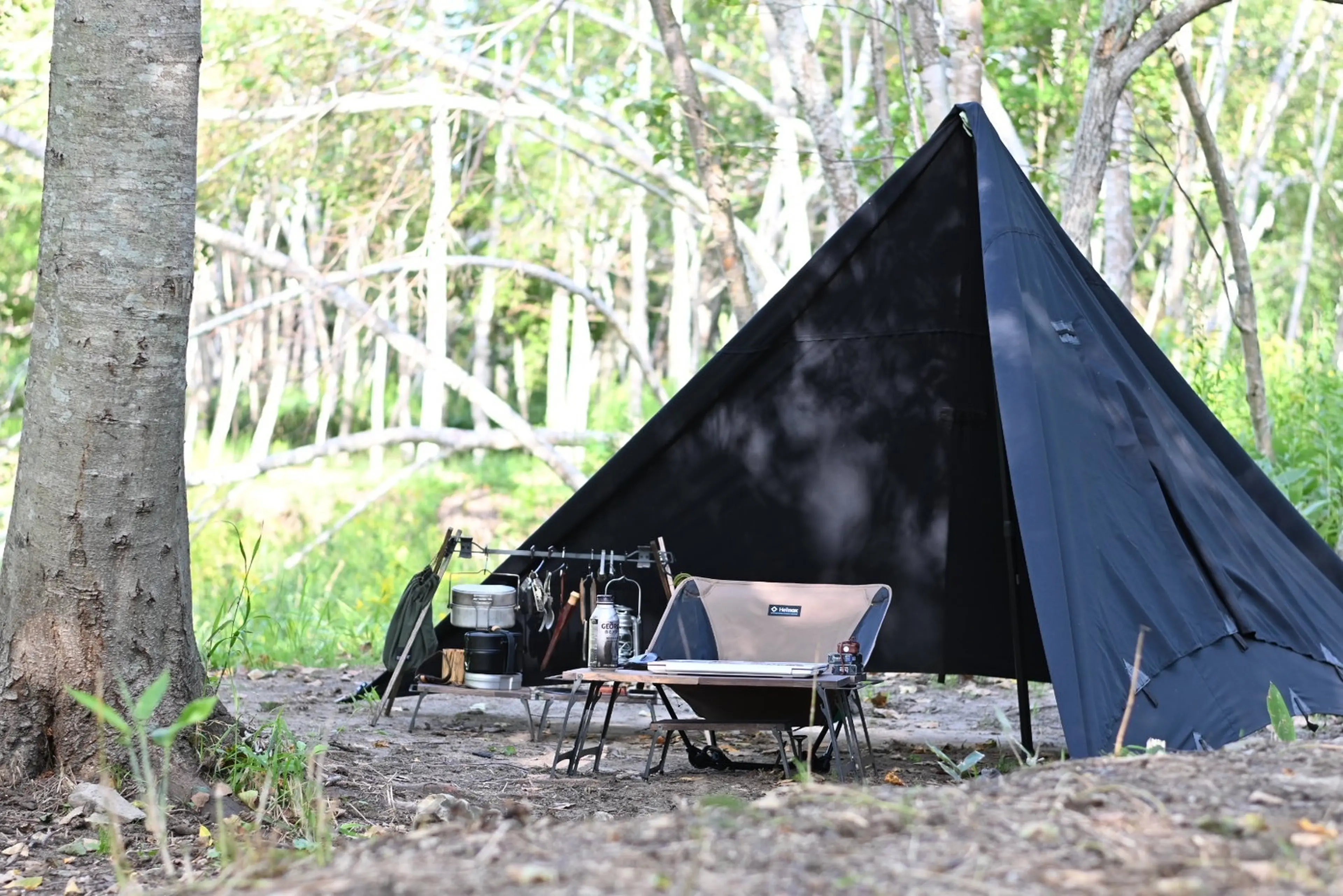 MOOSE ROOM WORKS  タープKURO 未使用です。 polyester & cotton tarp 『KURO』 | MOOSE ROOM WORKS