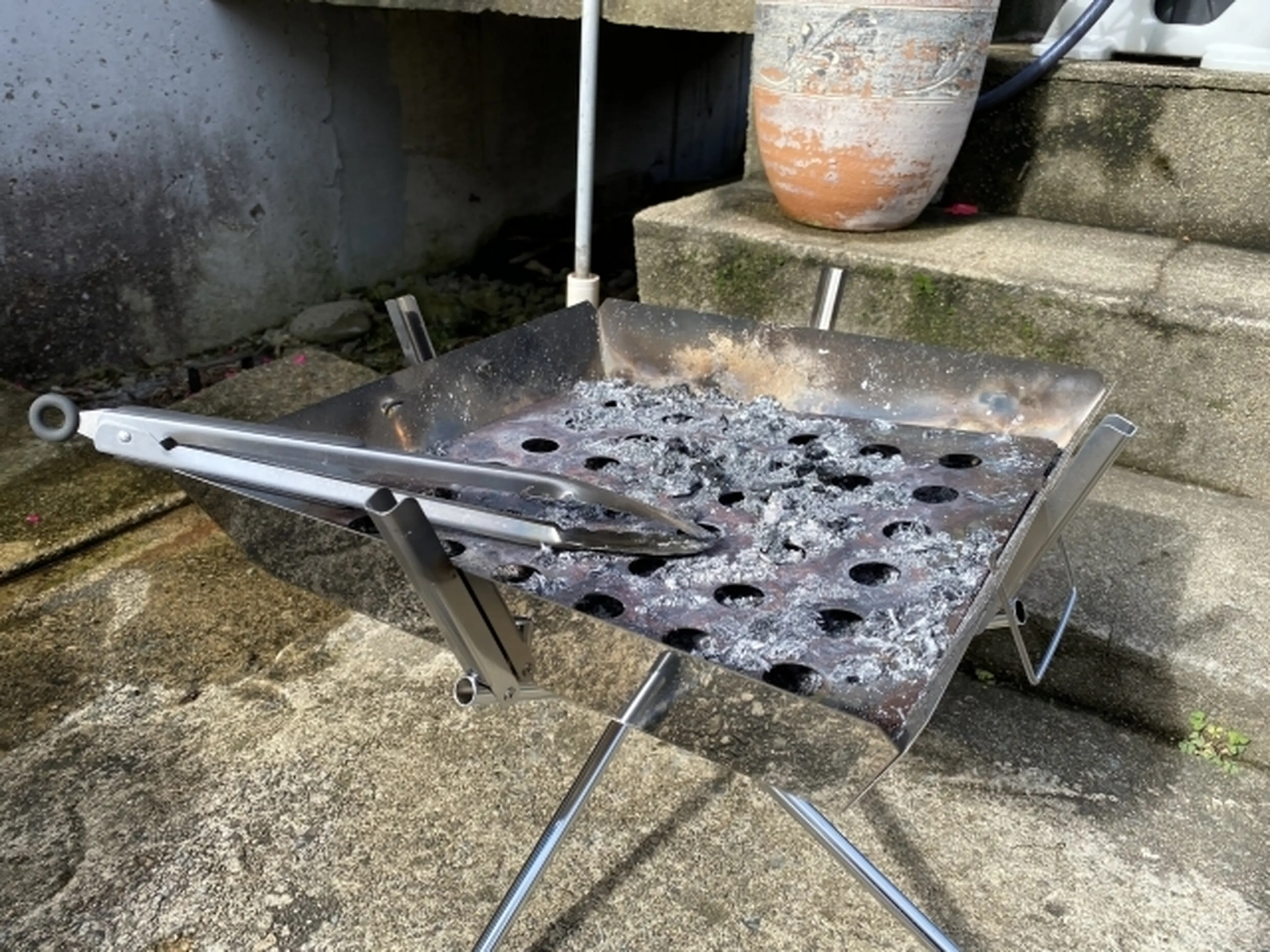 超軽量バーベキューグリルコンロ 簡単後片付け