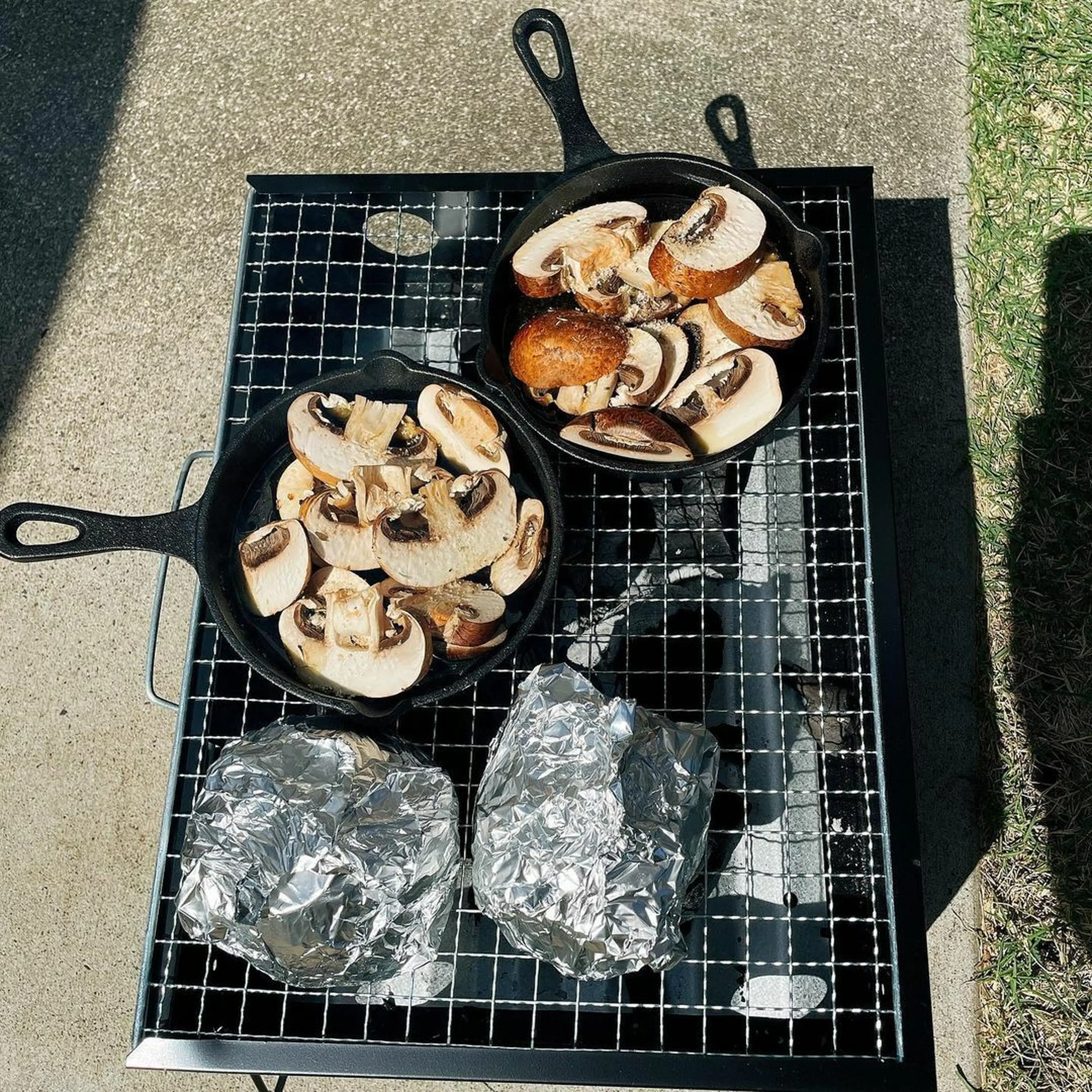1台2役！ダイソーの「ミニBBQグリル」で調理と焚き火を楽しむ【100均