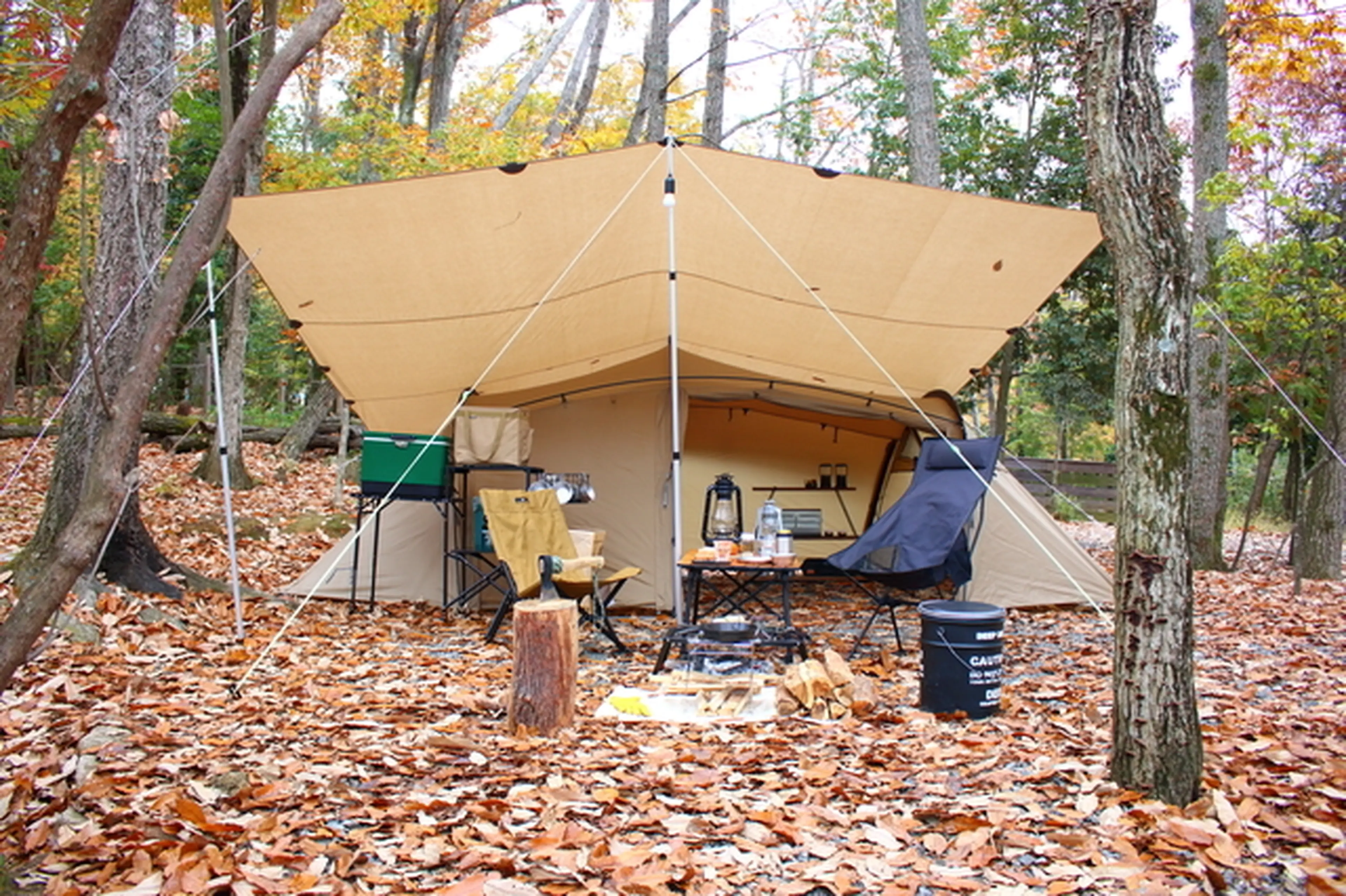 レクタタープ(スクエアタープ)の張り方！基本からアレンジまで9種類を