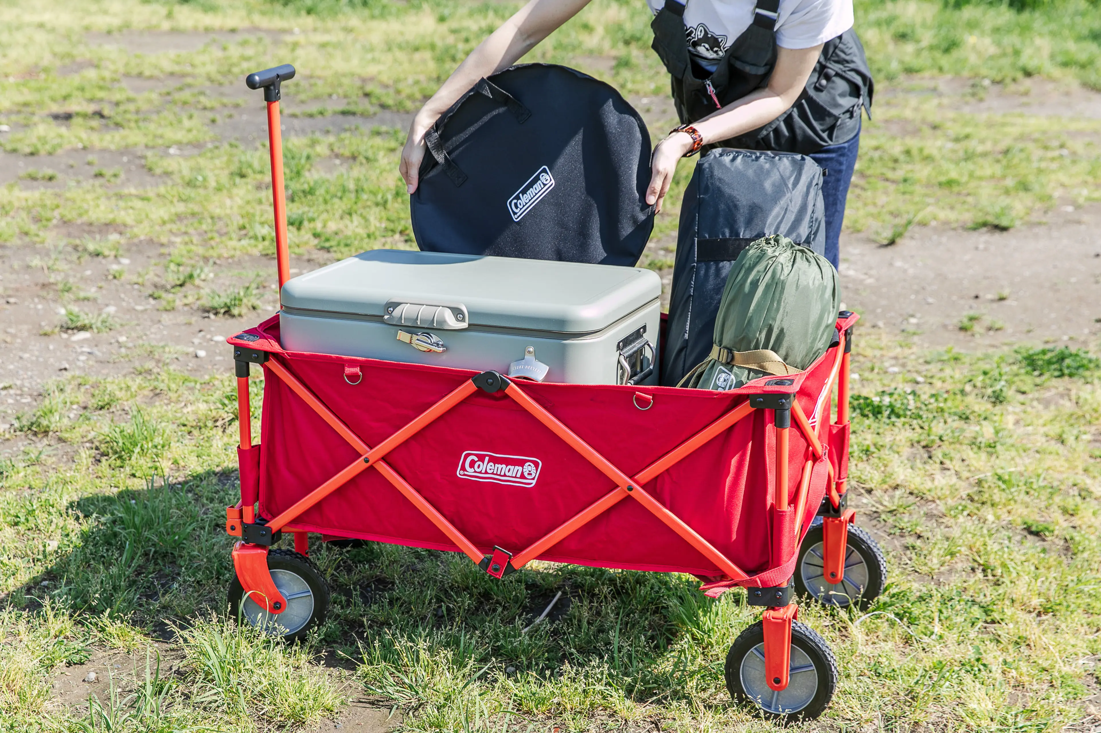 検証レビュー】コールマンのアウトドアワゴン！使用感や注意点などを