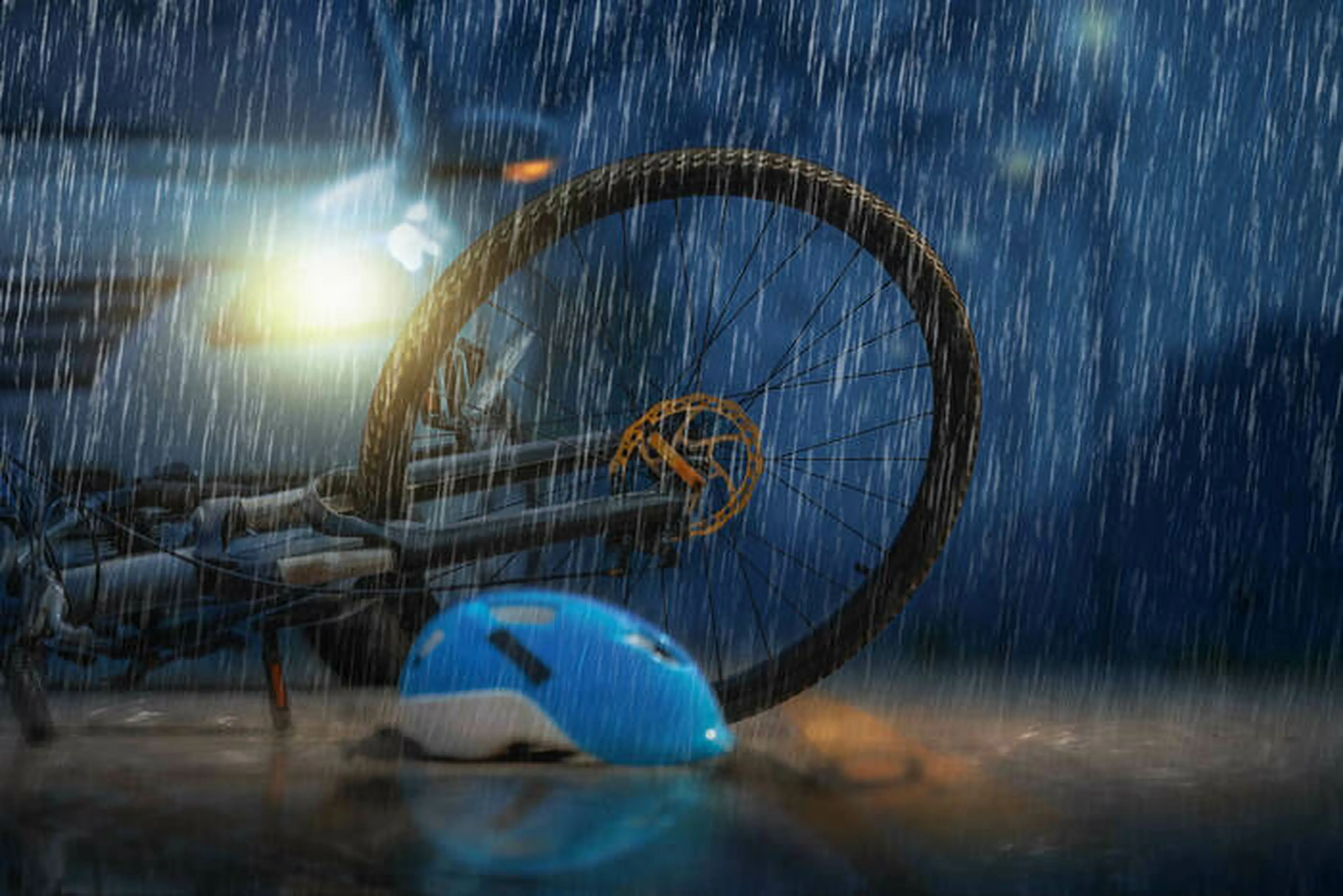 雨の日の自転車での事故