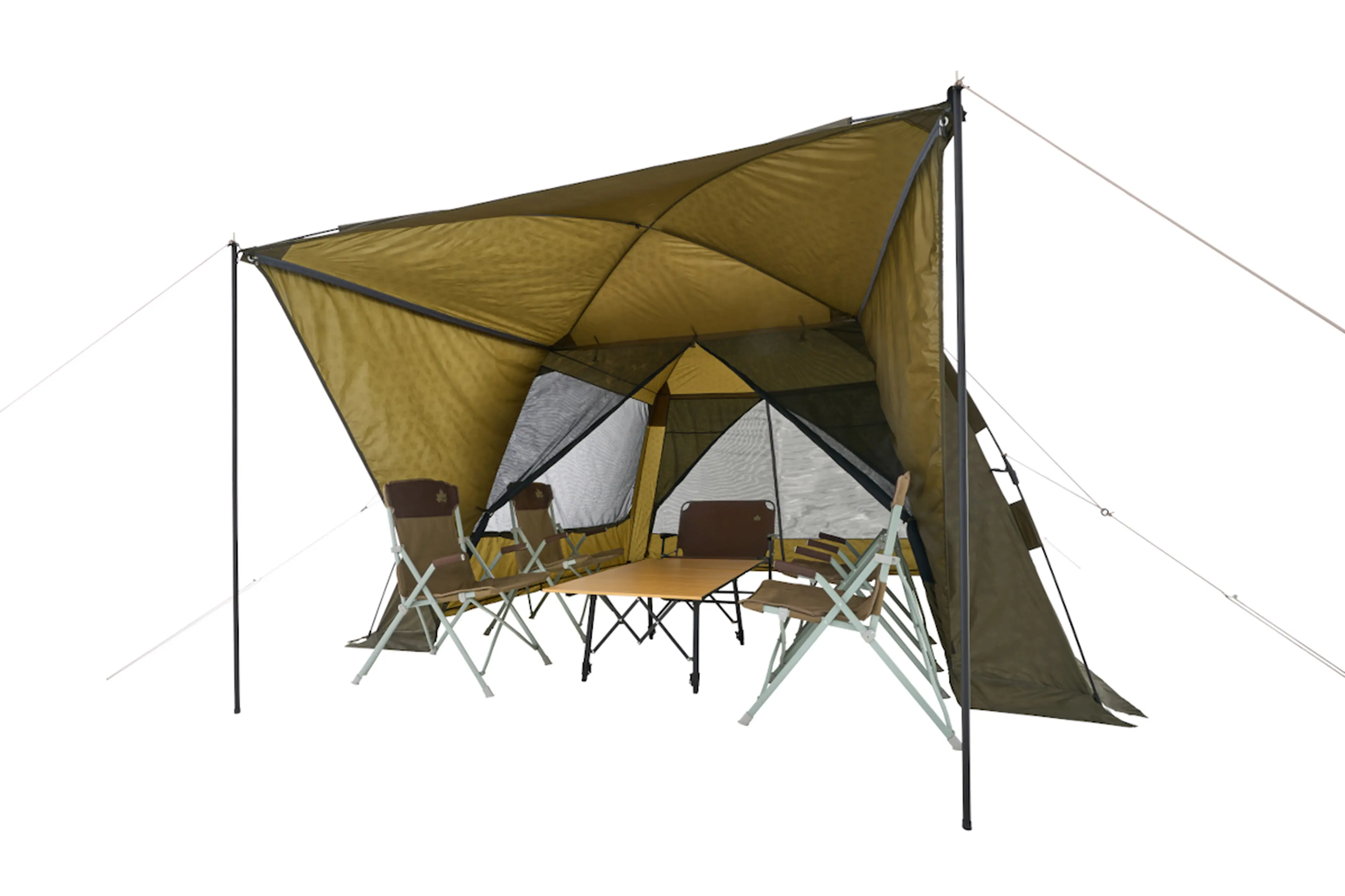 組み立て2分！ロゴスの遮光＆通気性抜群「スクリーンタープ