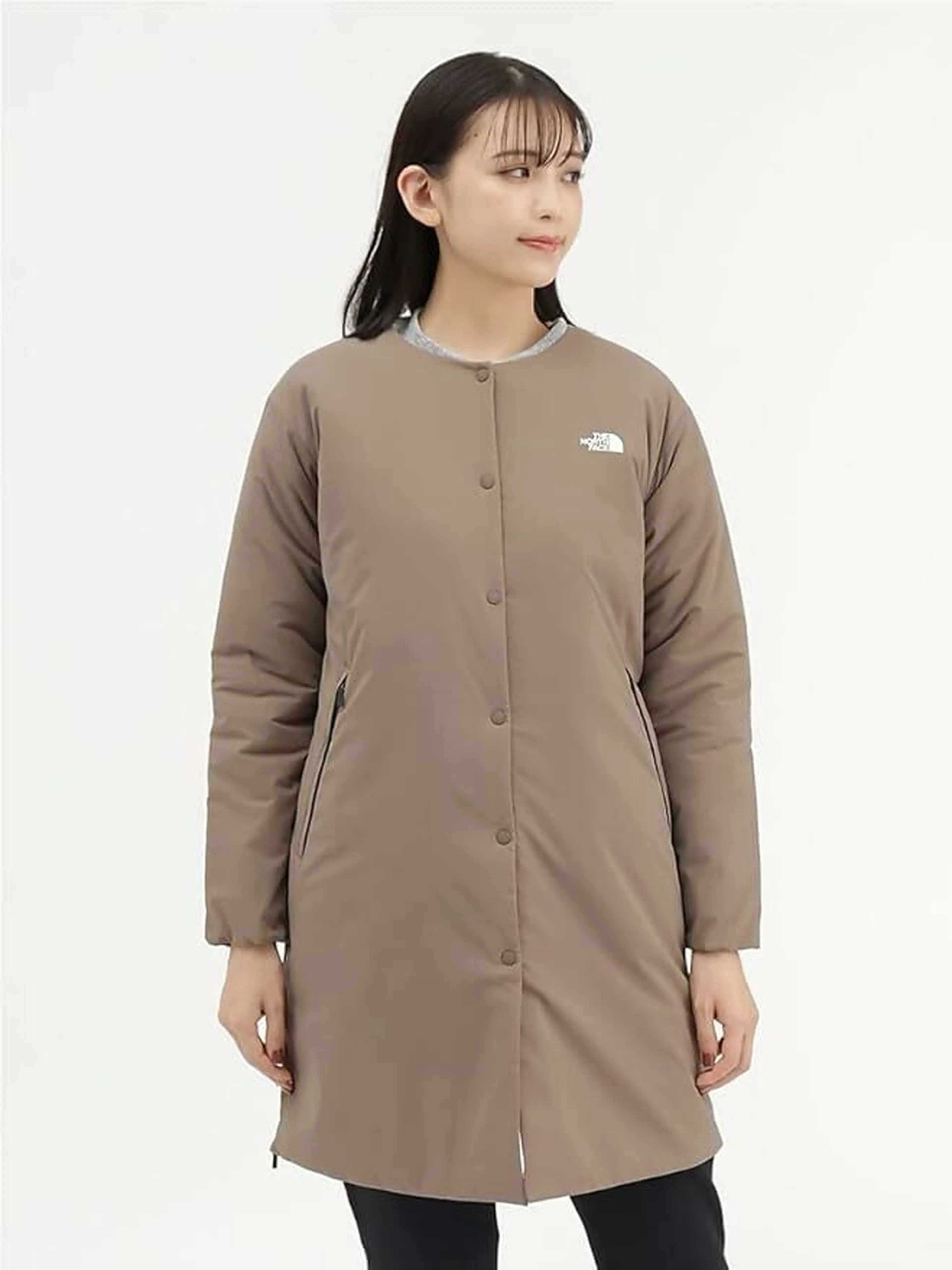 ザ・ノースフェイス　マタニティレインコート（ユーティリティブラウンSM） ザ・ノースフェイス マタニティレインコート（ユーティリティブラウン