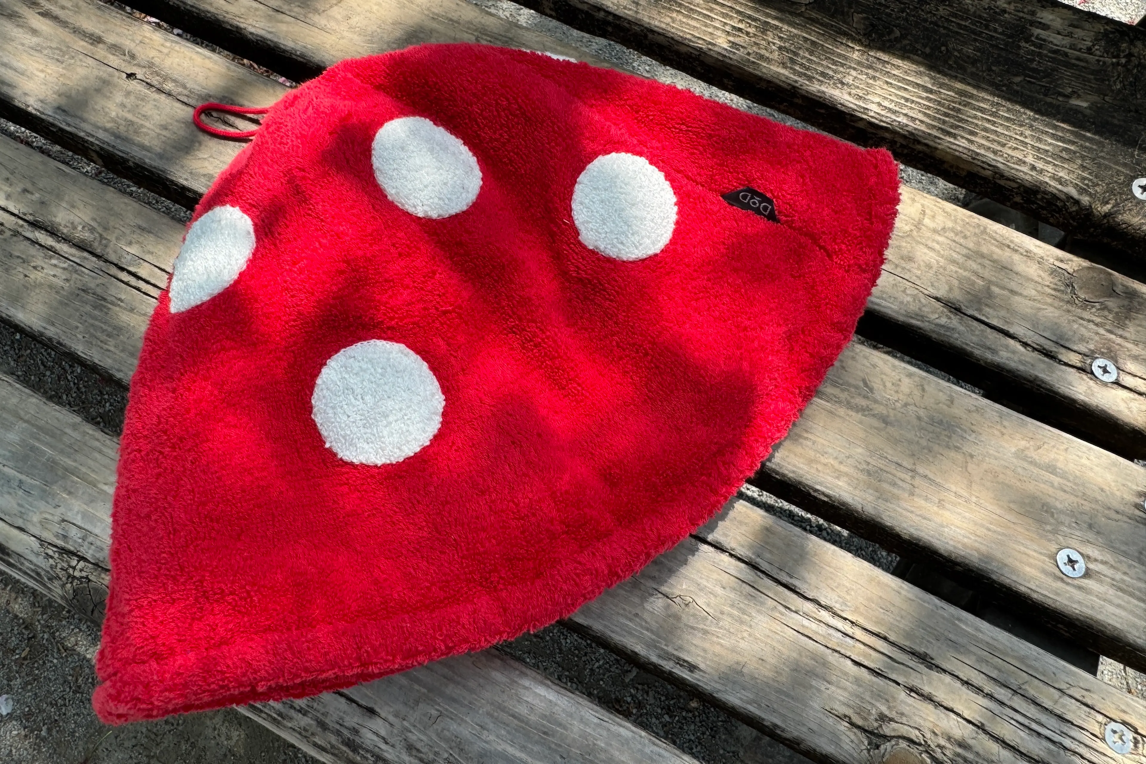 サウナで「それ、どこの？」って聞かれるDODのキノコ柄サウナハット