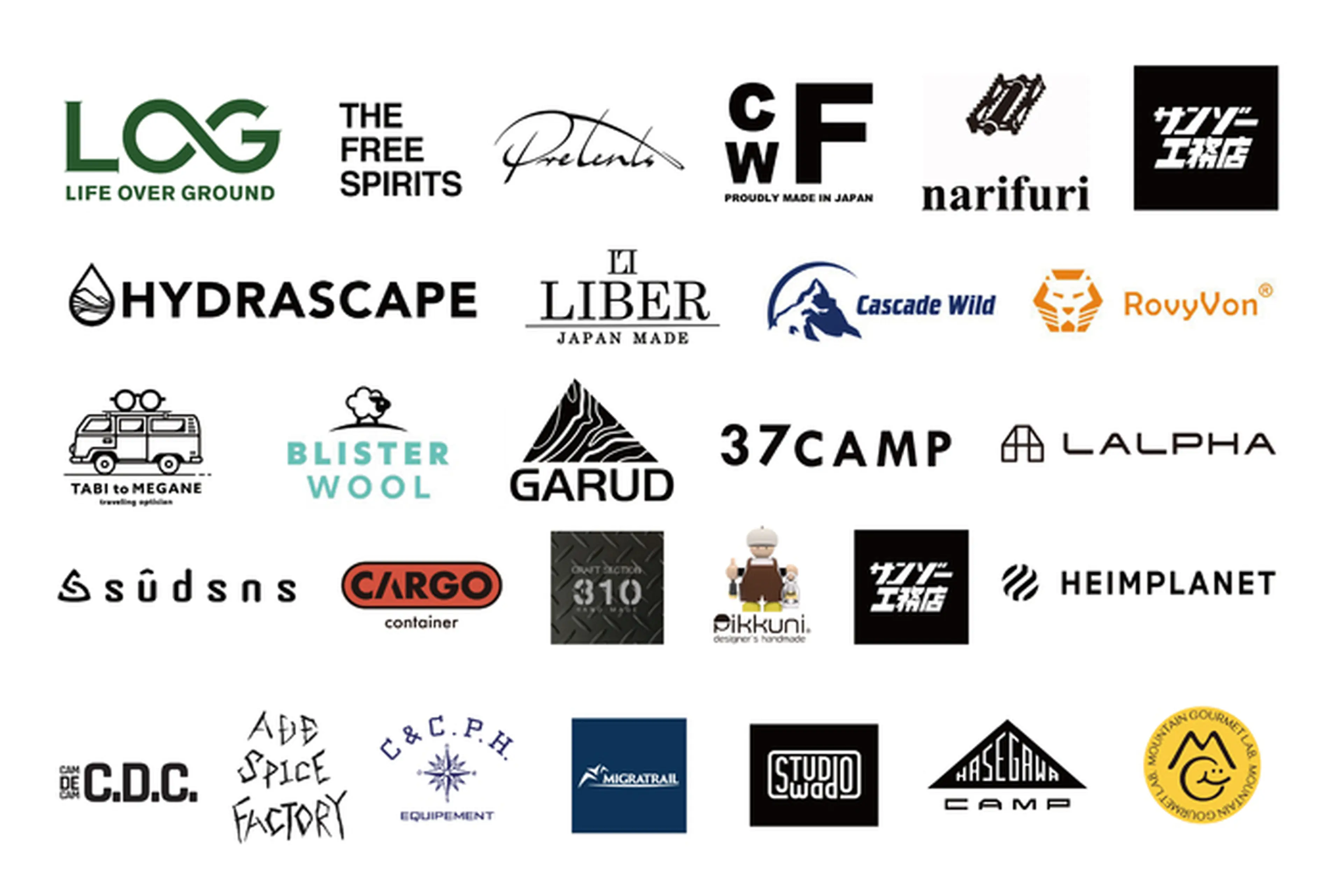 出展ブランド一覧