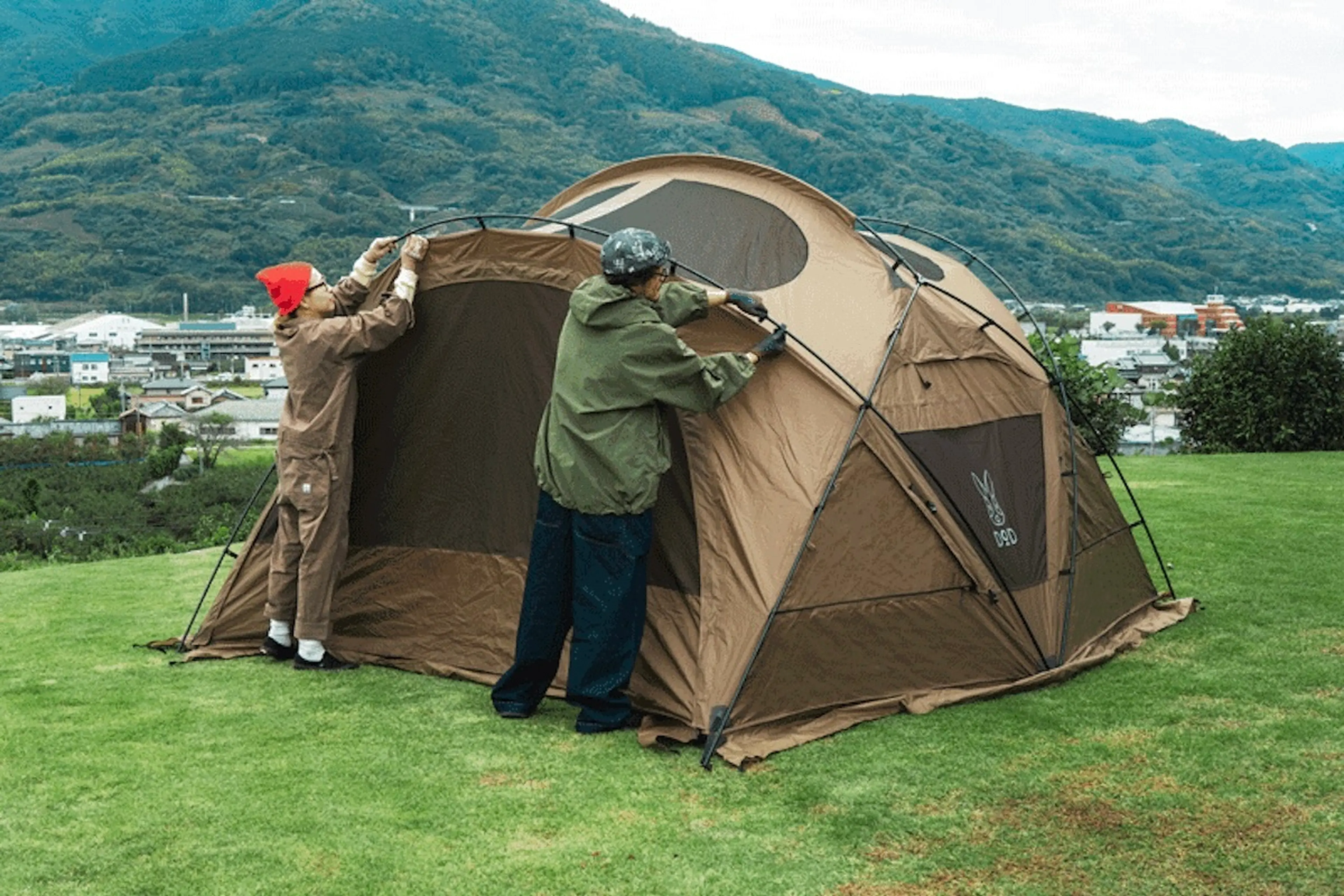 DOD】初の薪ストーブ対応「ガシーンドーム」が登場！ギミック多数で夏 