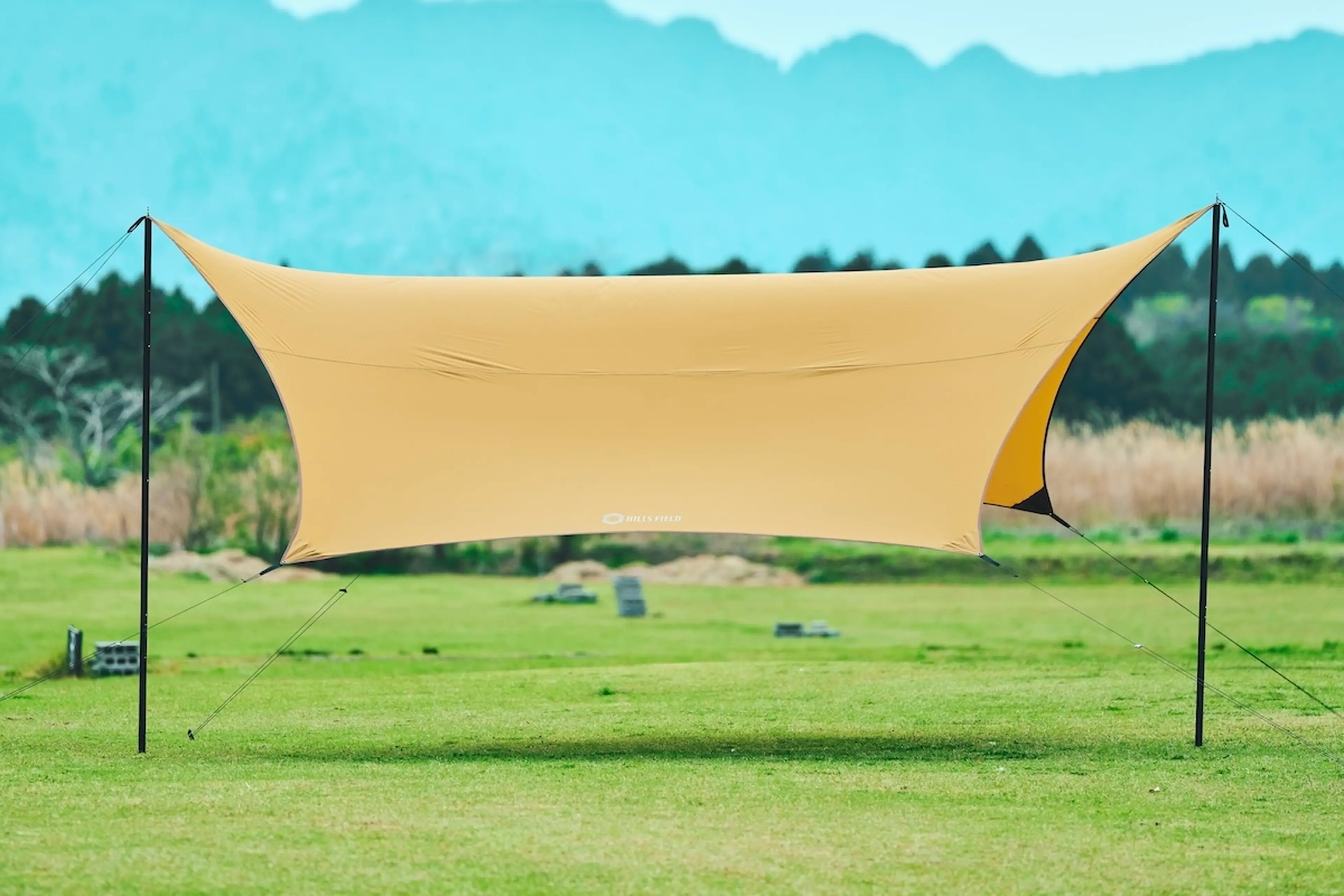 約500cmなのに約1.25kg。HILLS FIELDの新作ヘキサタープが夏キャンプに