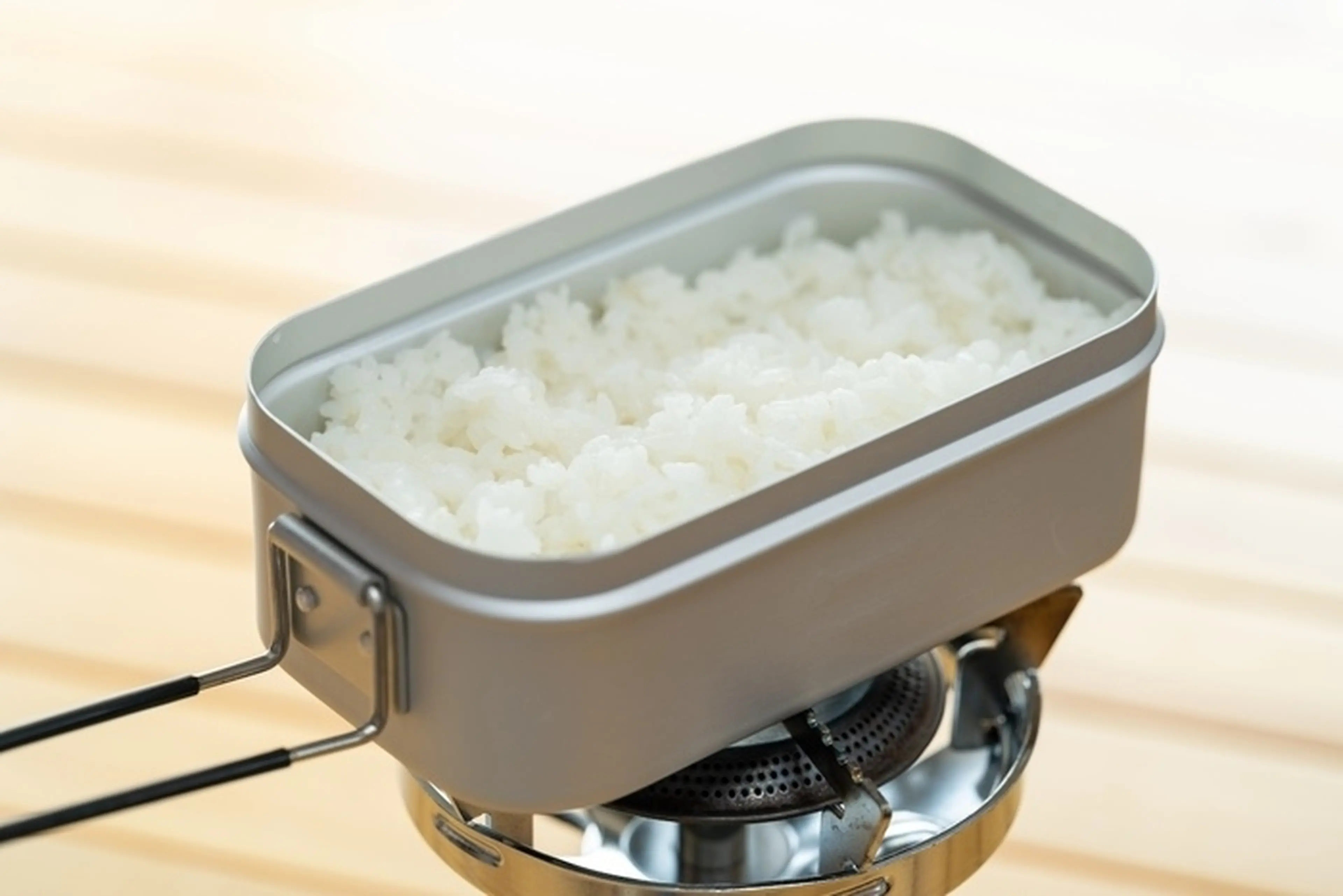 キャンプでの炊飯