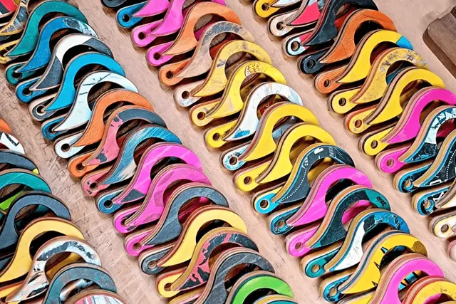 JOLLY Wood Craft カラビナキーホルダー